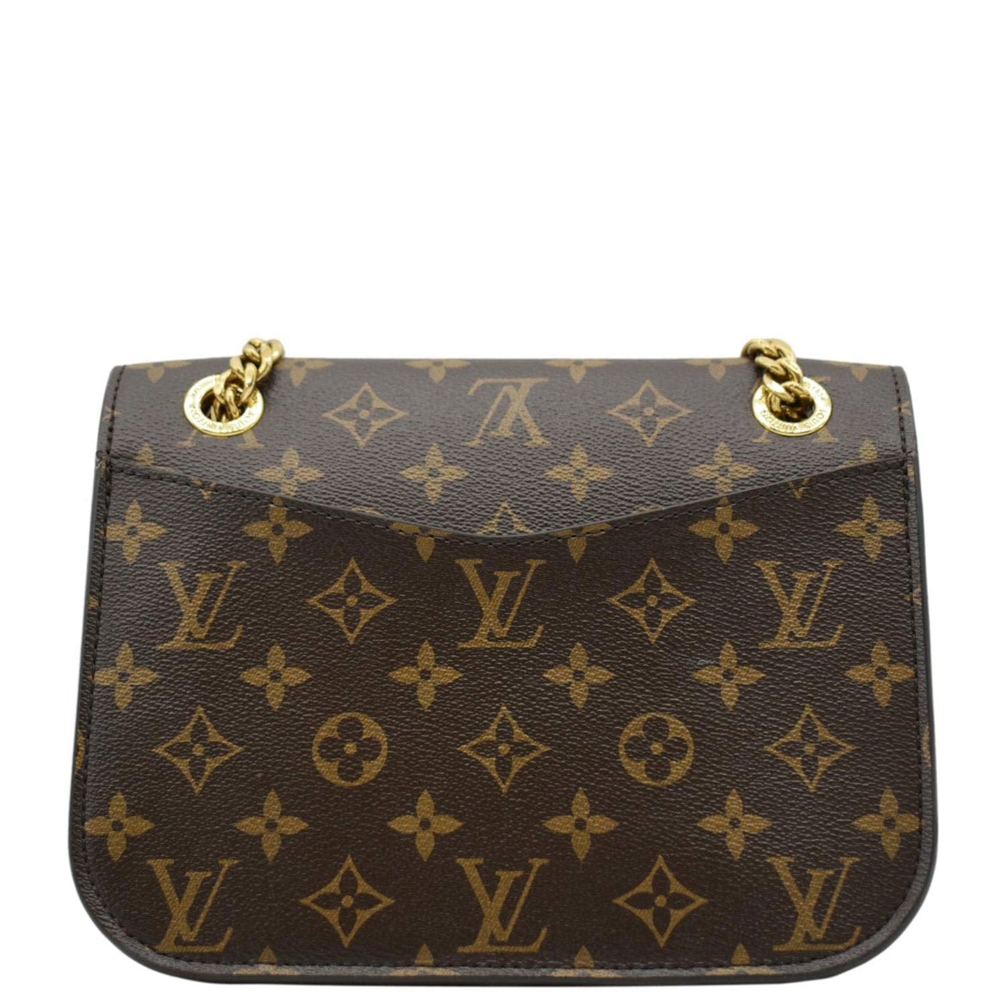 LOUIS VUITTON Passy NM Monogram Canvas Shoulder Bag Brown