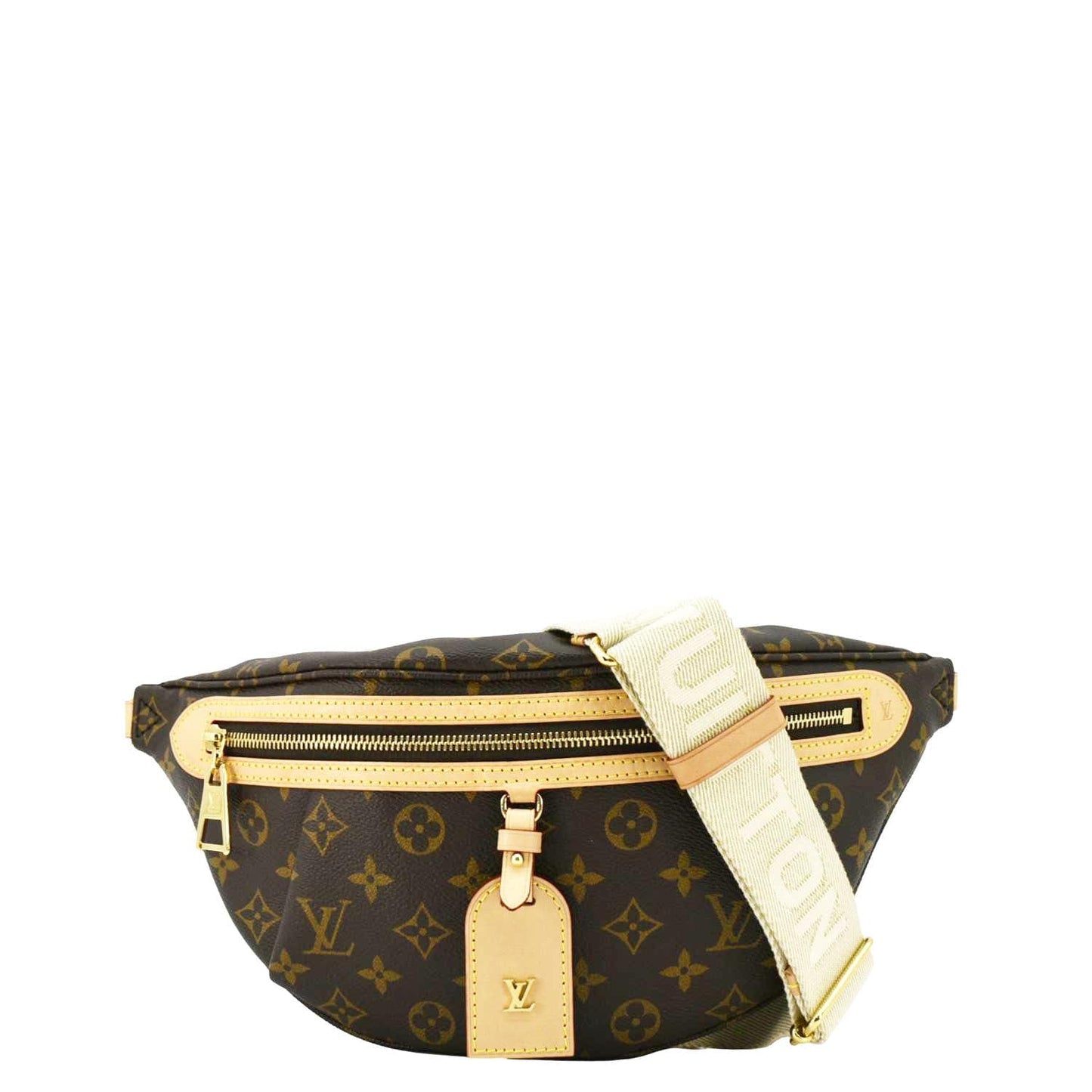 LOUIS VUITTON High Rise Monogram Canvas Bumbag Brown