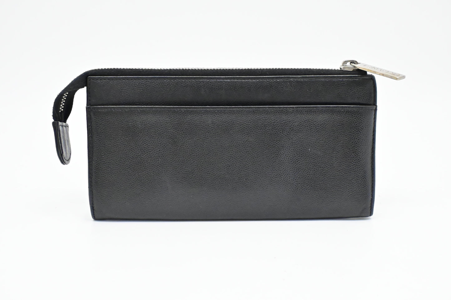 Chanel Zippy Long Wallet in Black Caviar Leather
