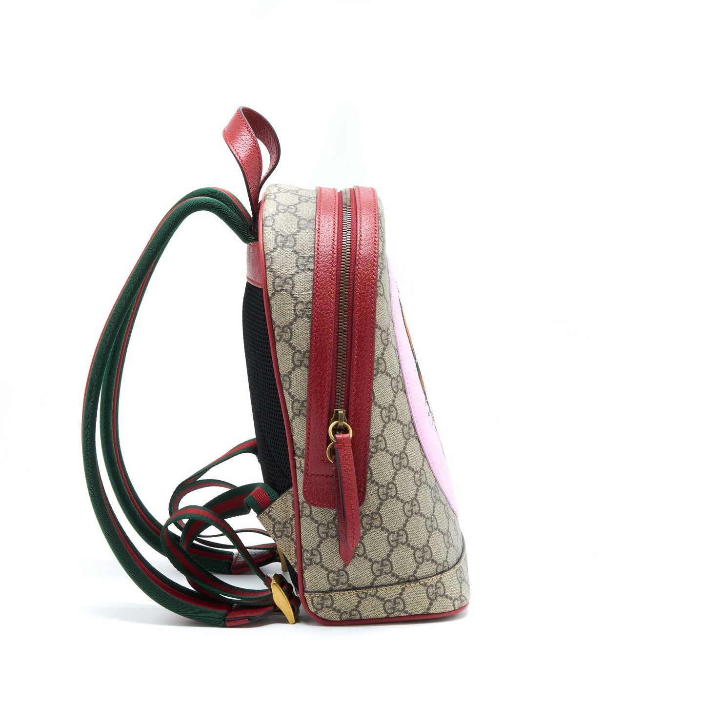 Gucci Cat Print Supreme Backpack Pink/Red/Multicolour