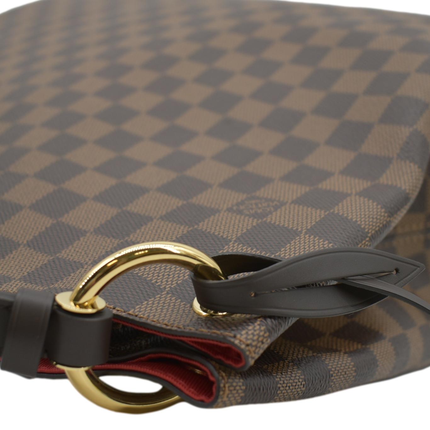 LOUIS VUITTON Graceful MM Damier Ebene Shoulder Bag Brown