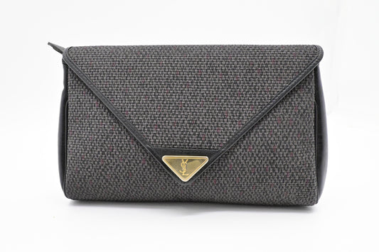 YSL Saint Laurent Pouch in Coated Canvas
