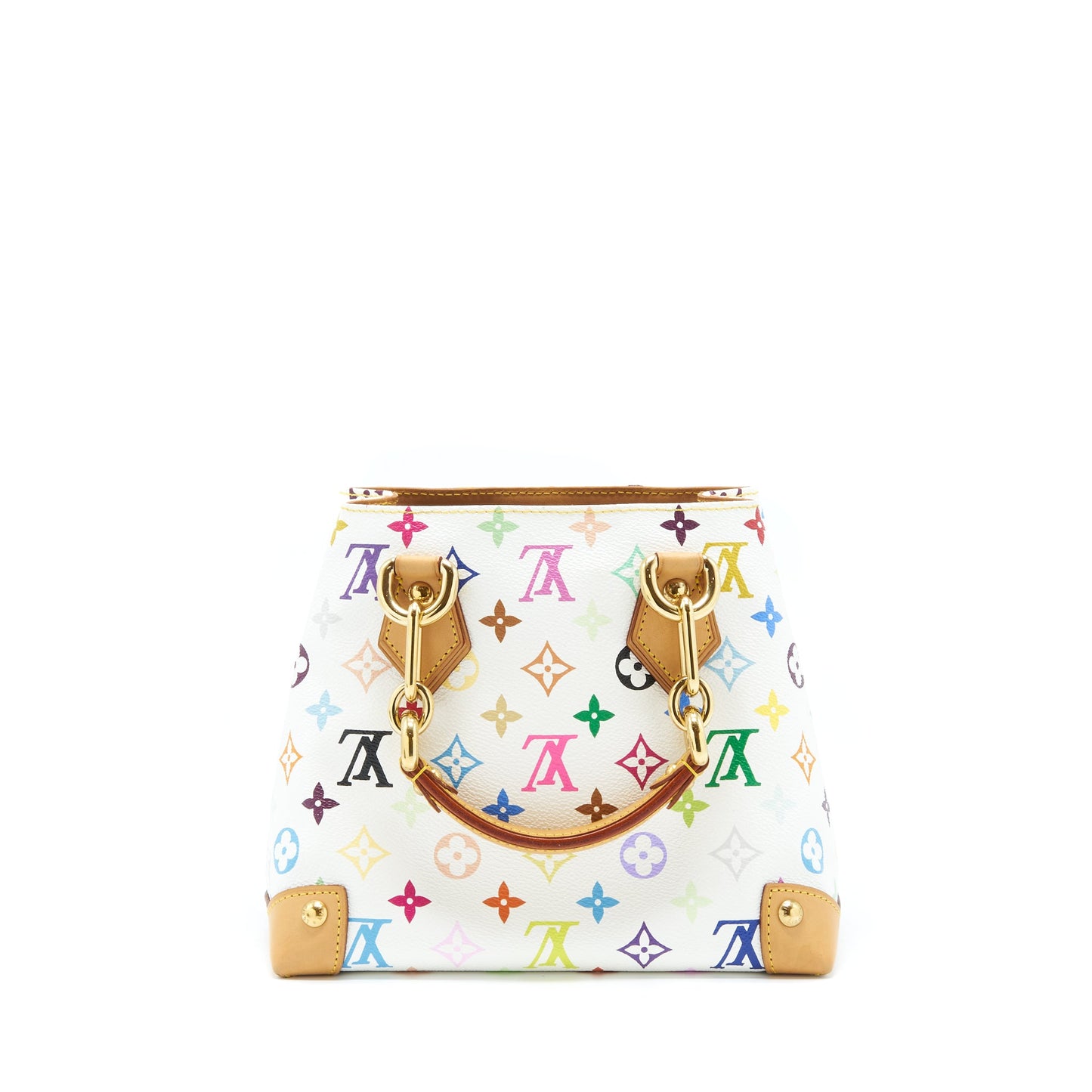 Louis Vuitton Vintage Tote Purse White/Multicolour