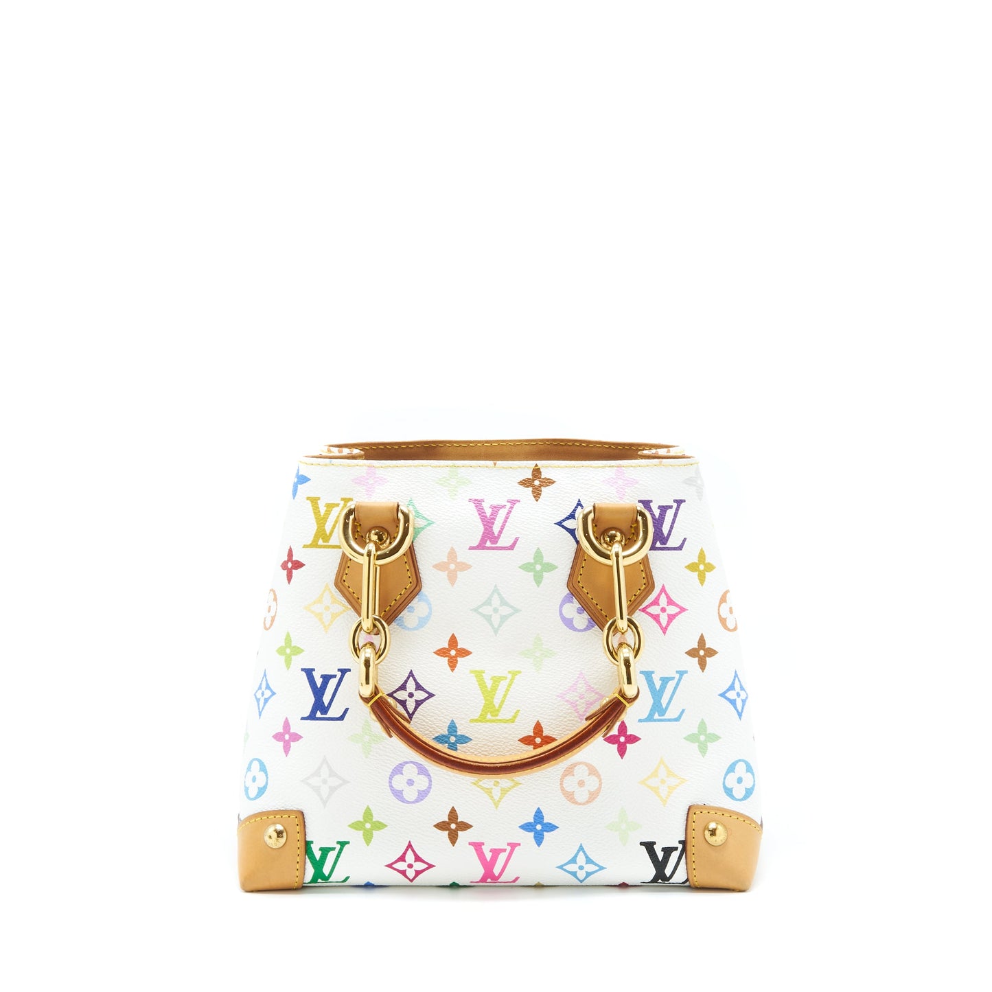Louis Vuitton Vintage Tote Purse White/Multicolour