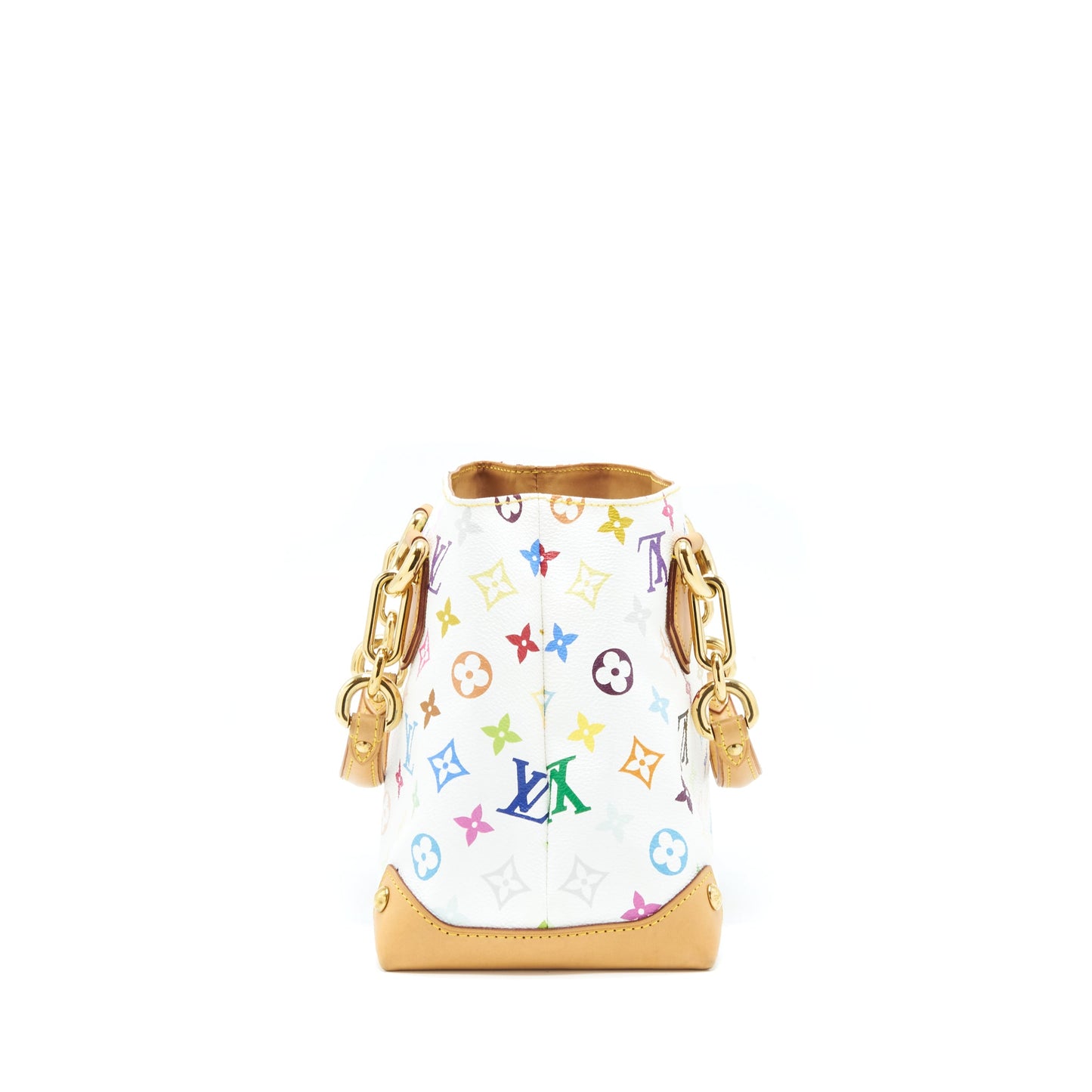 Louis Vuitton Vintage Tote Purse White/Multicolour