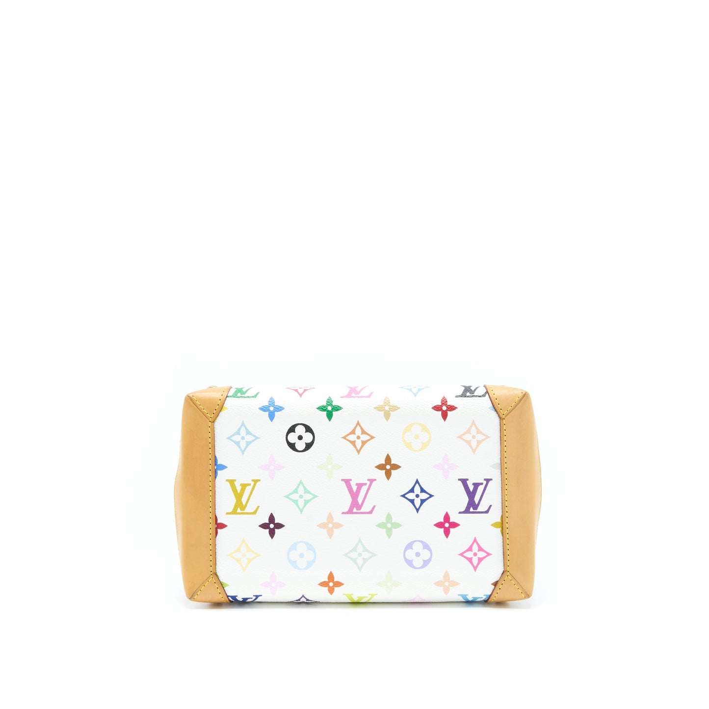 Louis Vuitton Vintage Tote Purse White/Multicolour