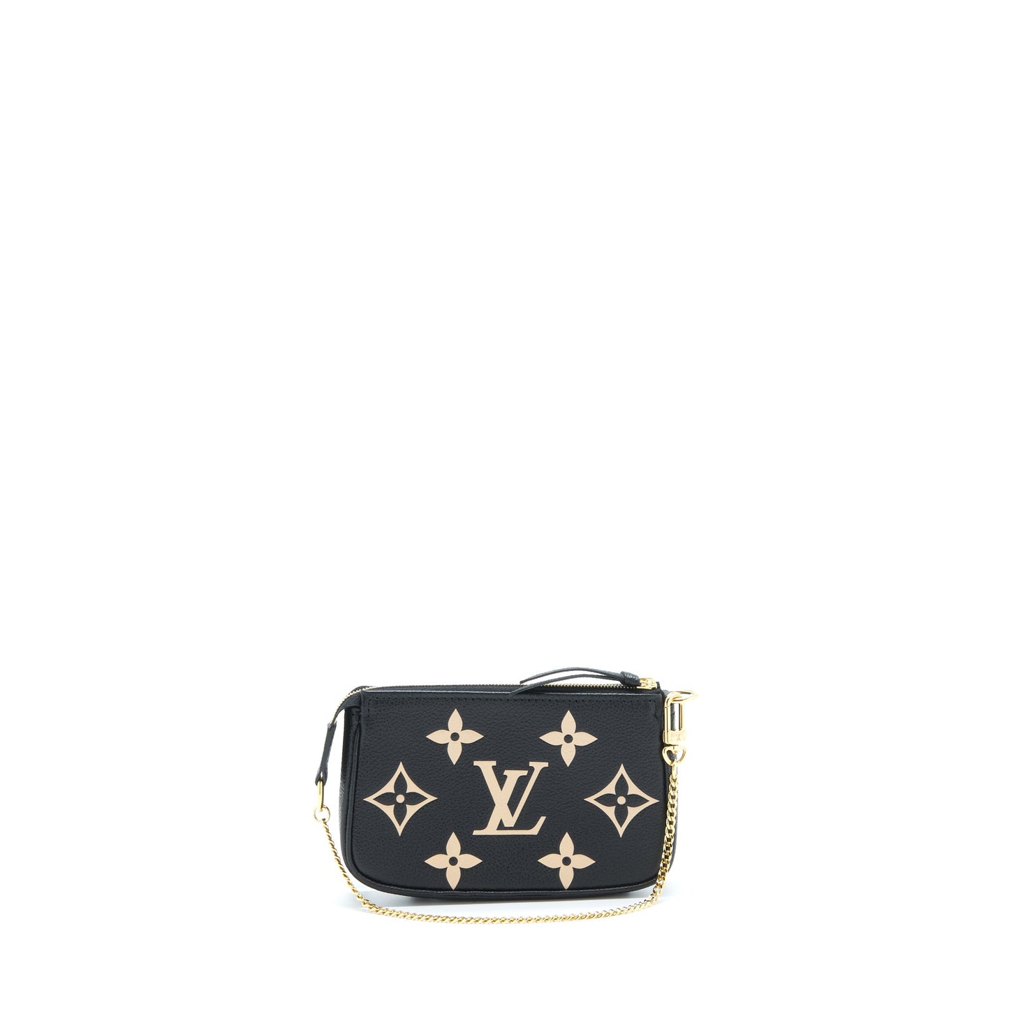 Louis Vuitton Mini Pochette Accessories Bicolour Monogram âem-Reintegration Black