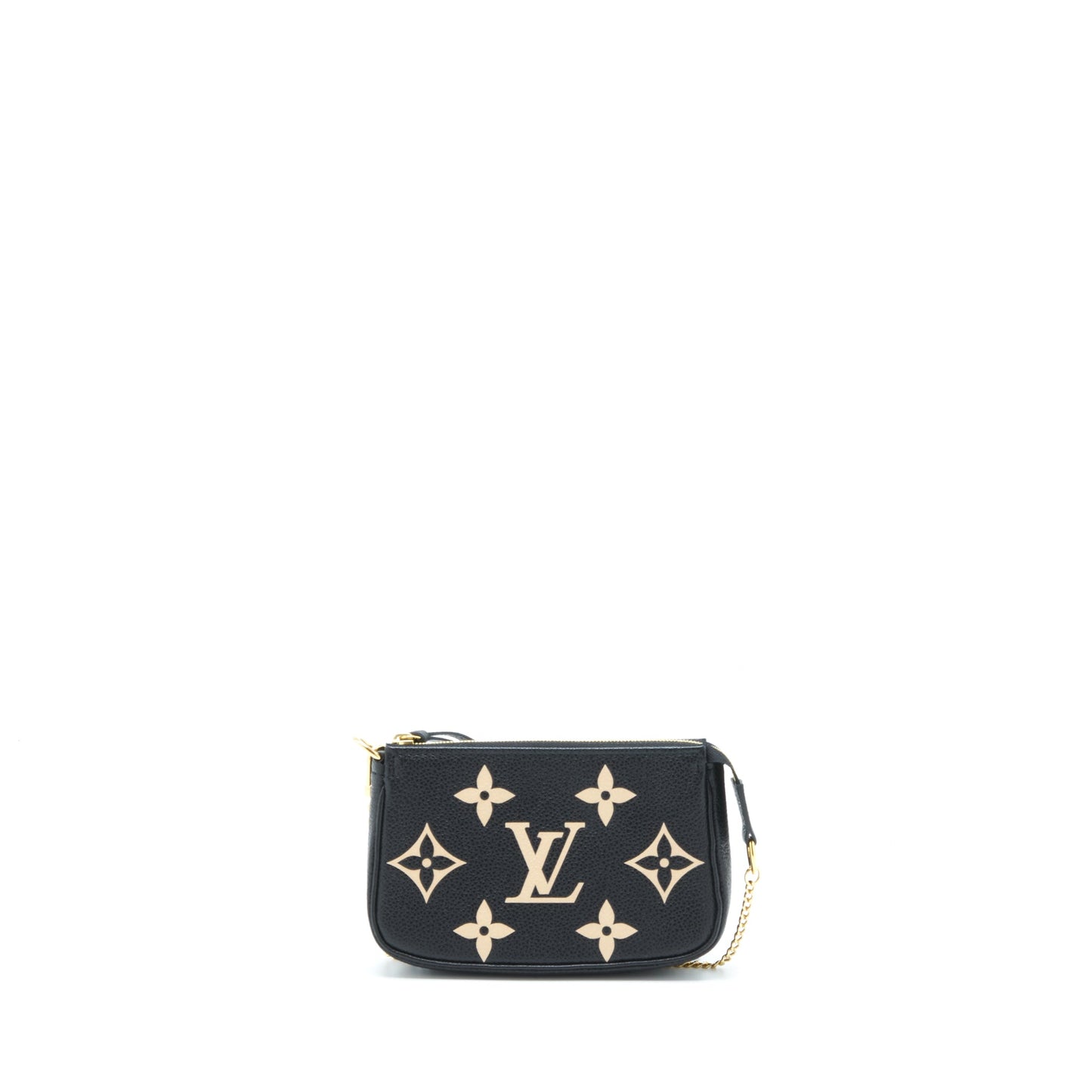 Louis Vuitton Mini Pochette Accessories Bicolour Monogram âem-Reintegration Black