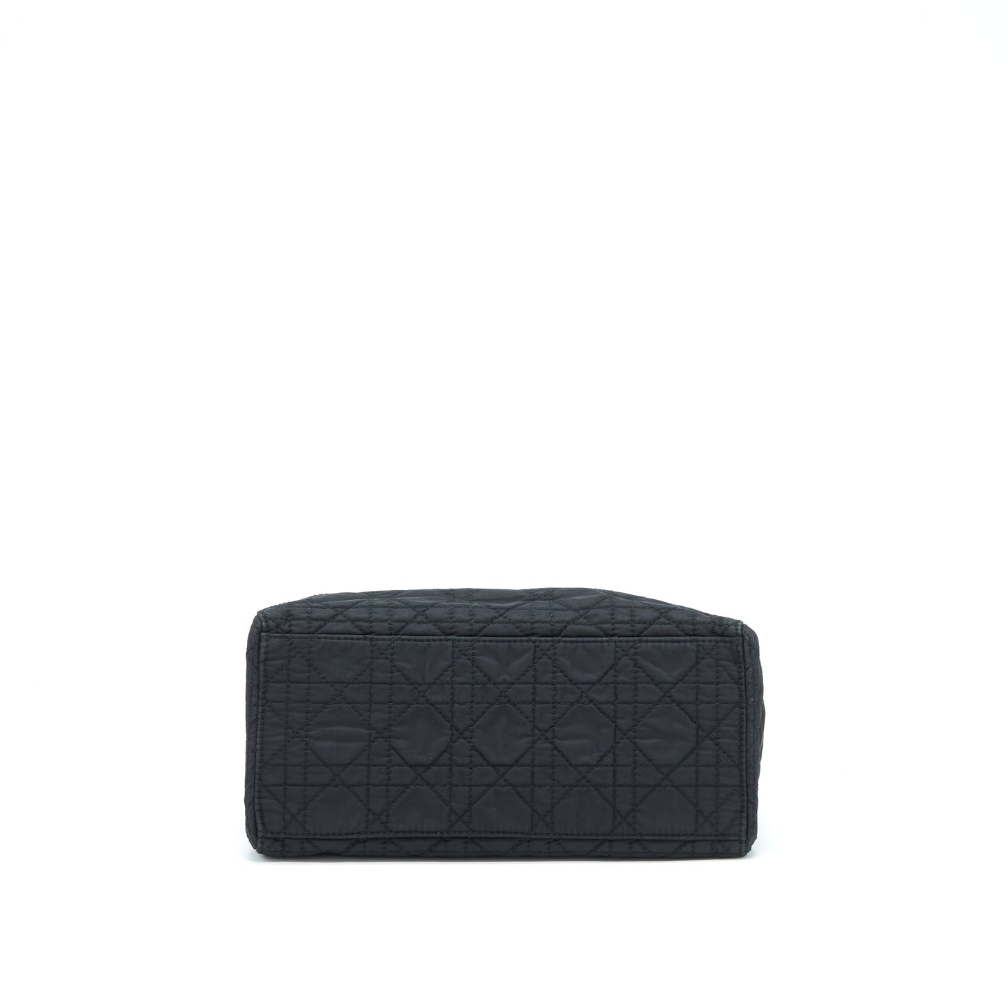 Dior Vintage Medium Lady Dior Nylon/Fabric Black