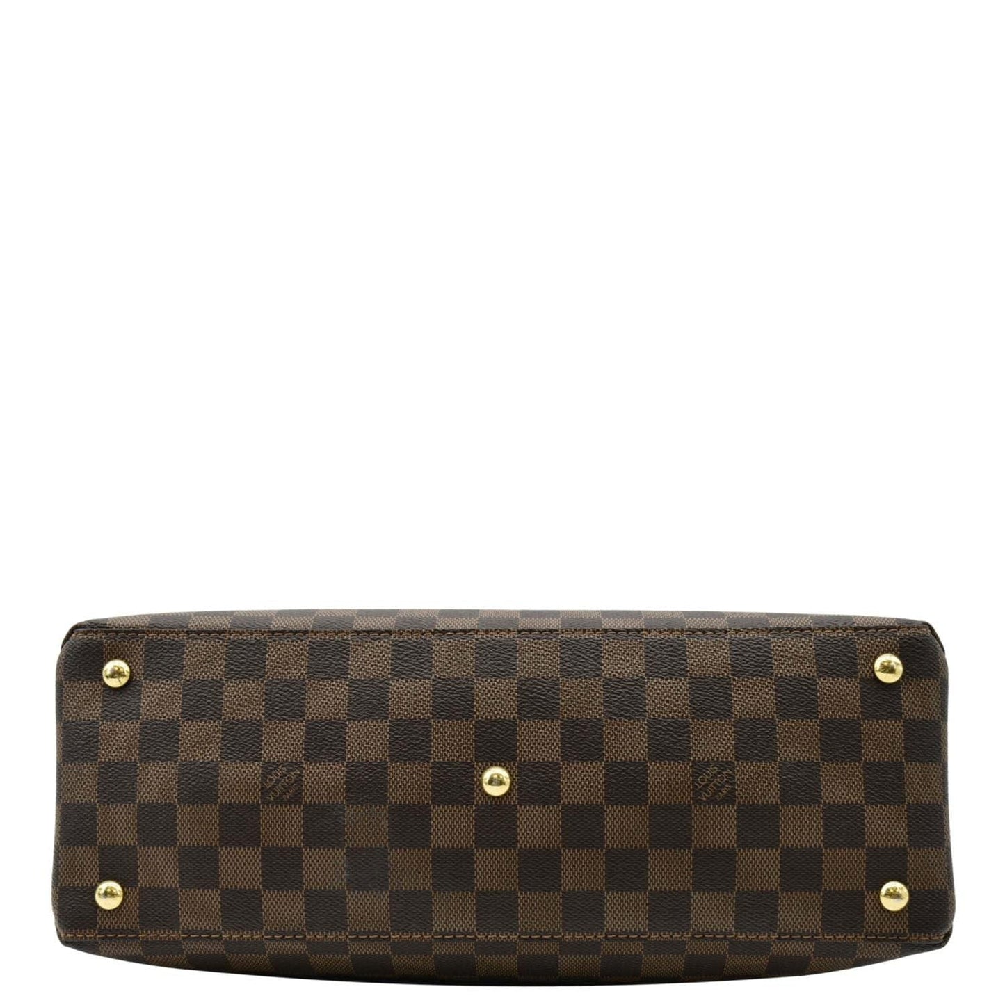 LOUIS VUITTON LV Riverside Damier Ebene Tote Bag Brown