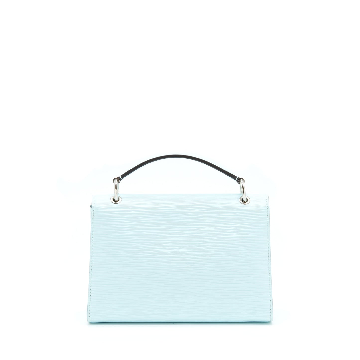 Louis Vuitton Top Handle Flap Purse Epi Light Blue