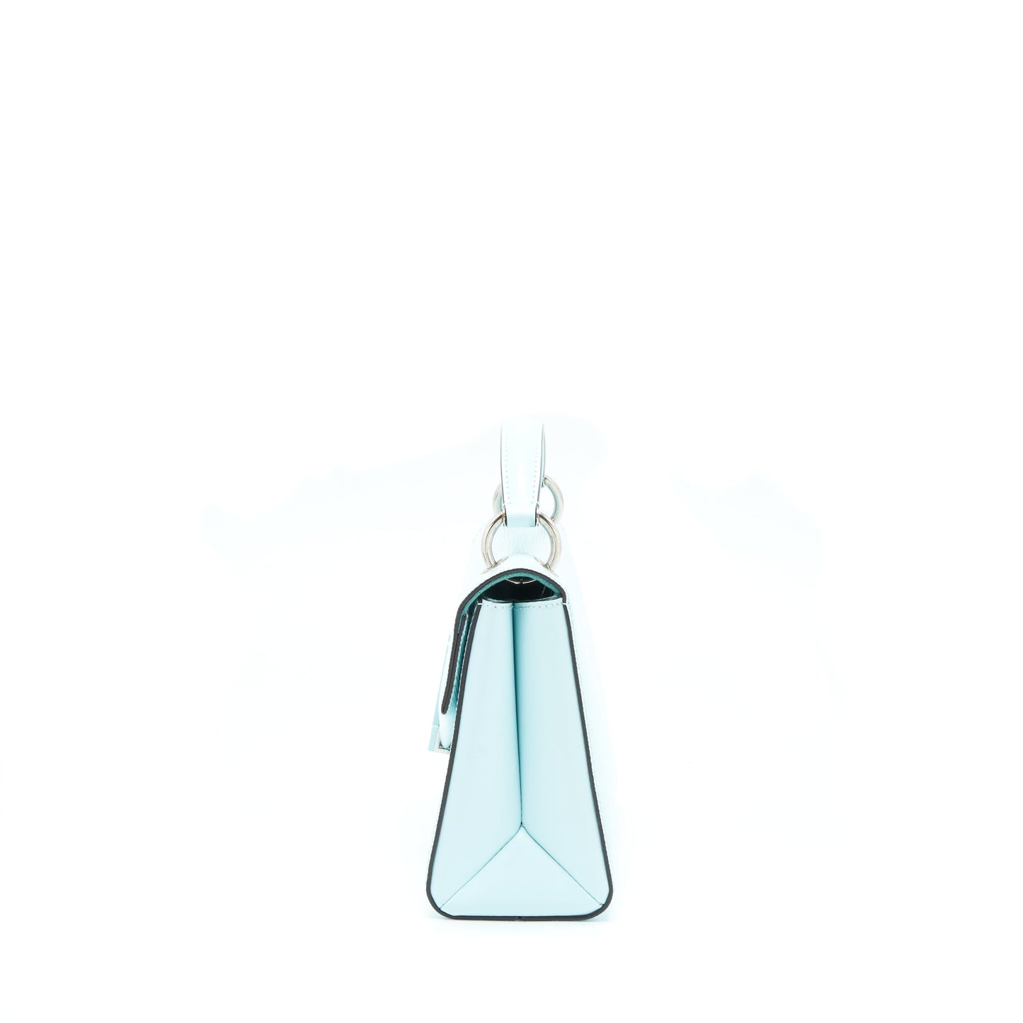 Louis Vuitton Top Handle Flap Purse Epi Light Blue