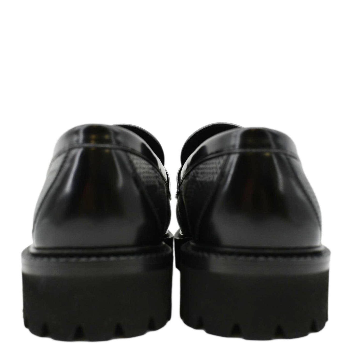 LOUIS VUITTON Major Loafer Damier Graphite Shoes Black US 9