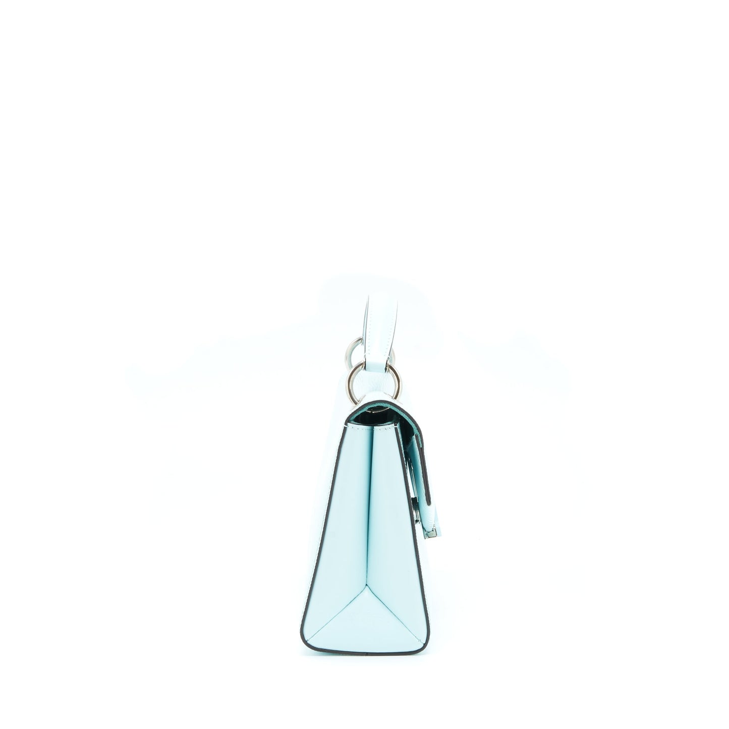Louis Vuitton Top Handle Flap Purse Epi Light Blue