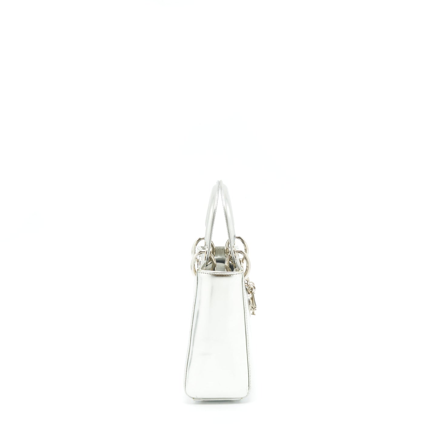 Dior Mini Lady Dior Metallic Silver
