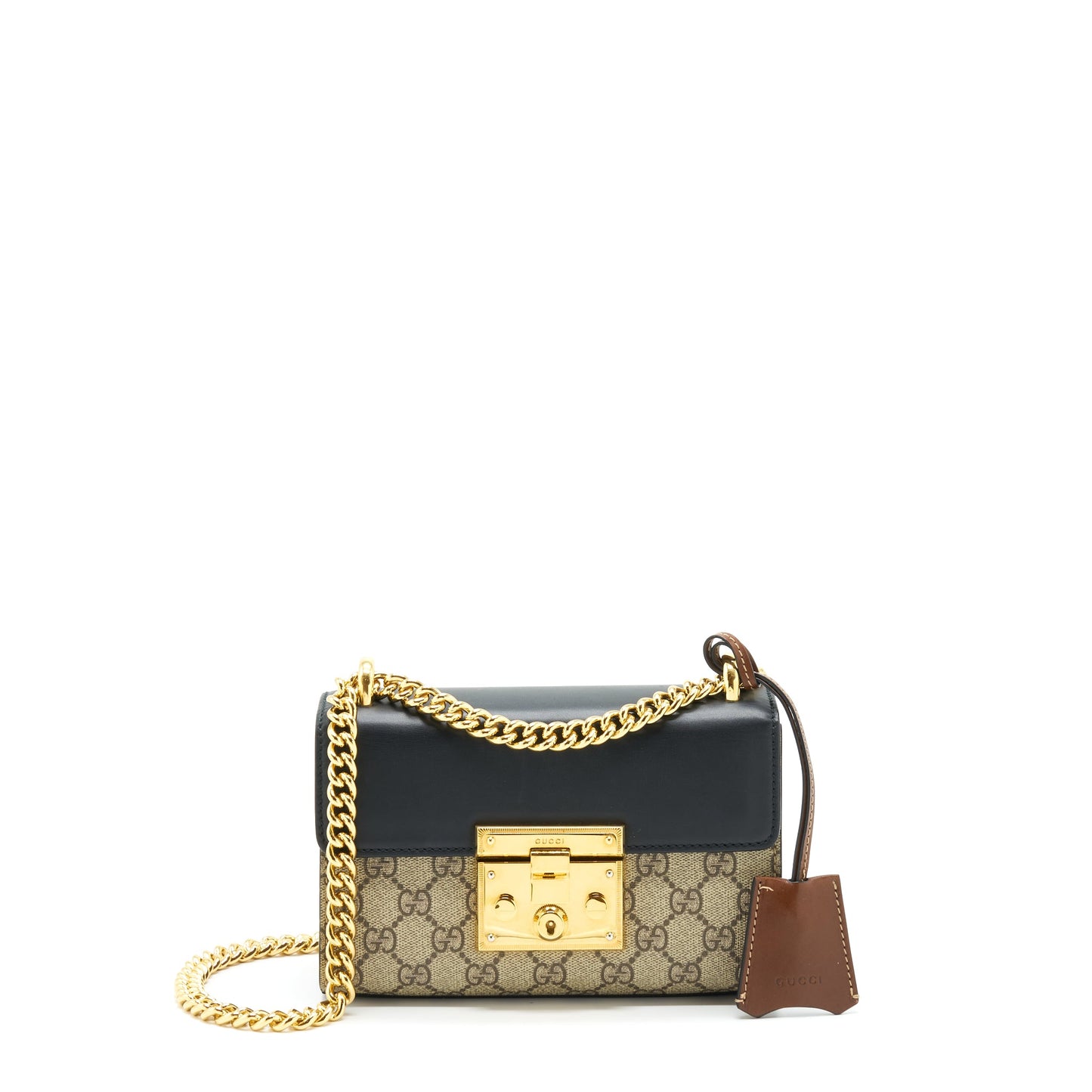 Gucci Small Padlock Mini Purse Supreme Canvas / Black
