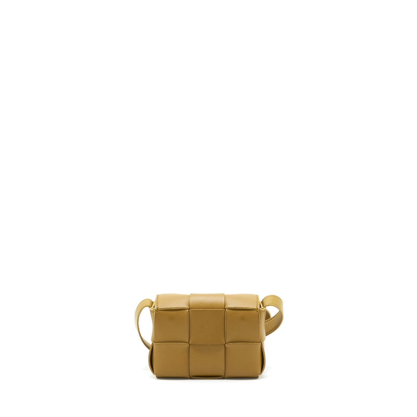 Bottega Venetta Mini Cassette Crossbody Purse Olive Brown