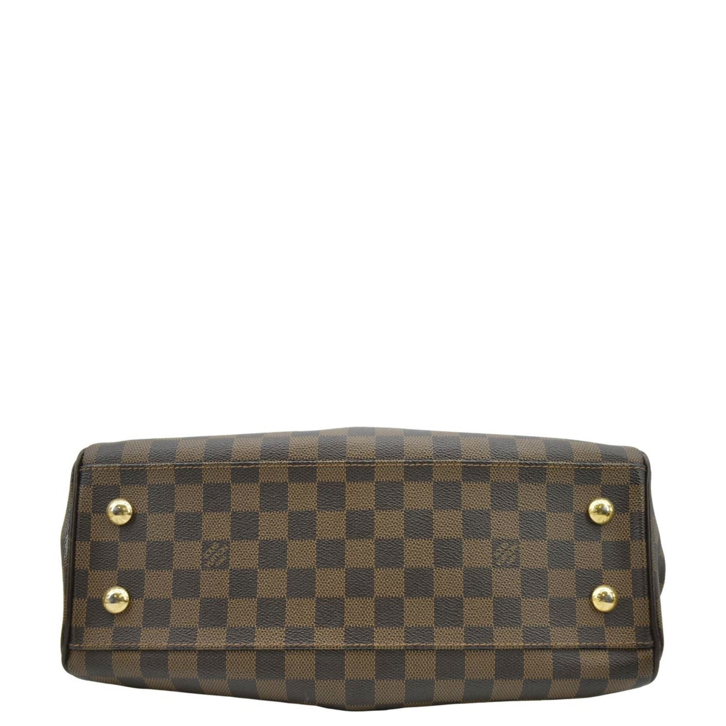 LOUIS VUITTON Trevi PM Damier Ebene Satchel Shoulder Bag Brown
