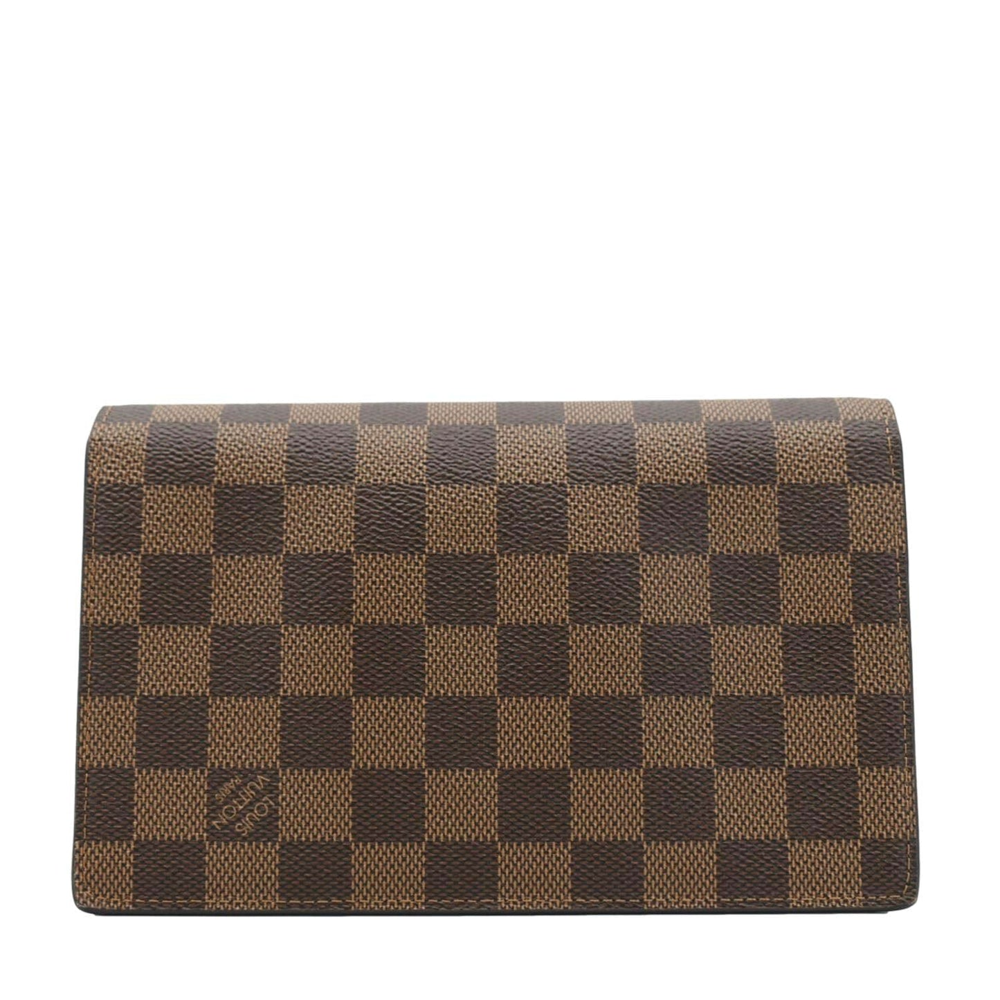 LOUIS VUITTON Vavin PM Damier Ebene Chain Crossbody Bag Black