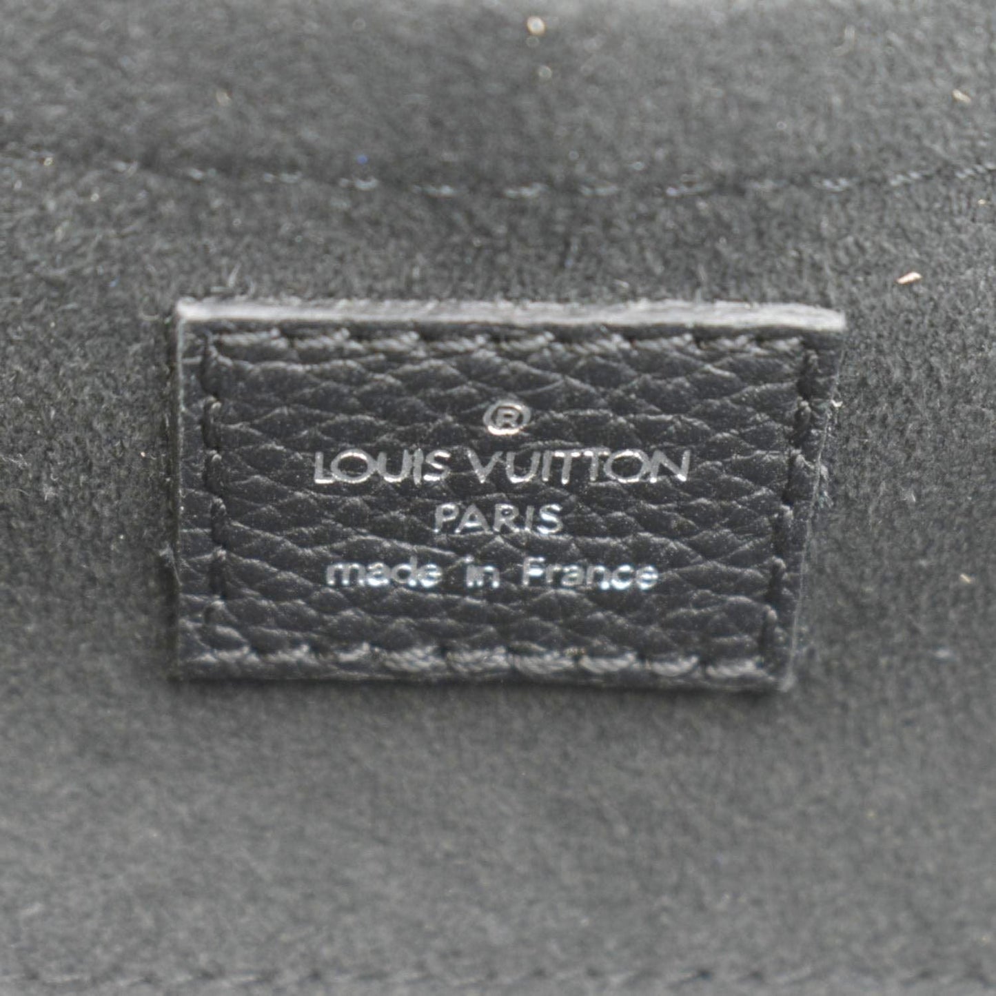 LOUIS VUITTON Scala Mini Mahina Perforated  Leather Pouch Black