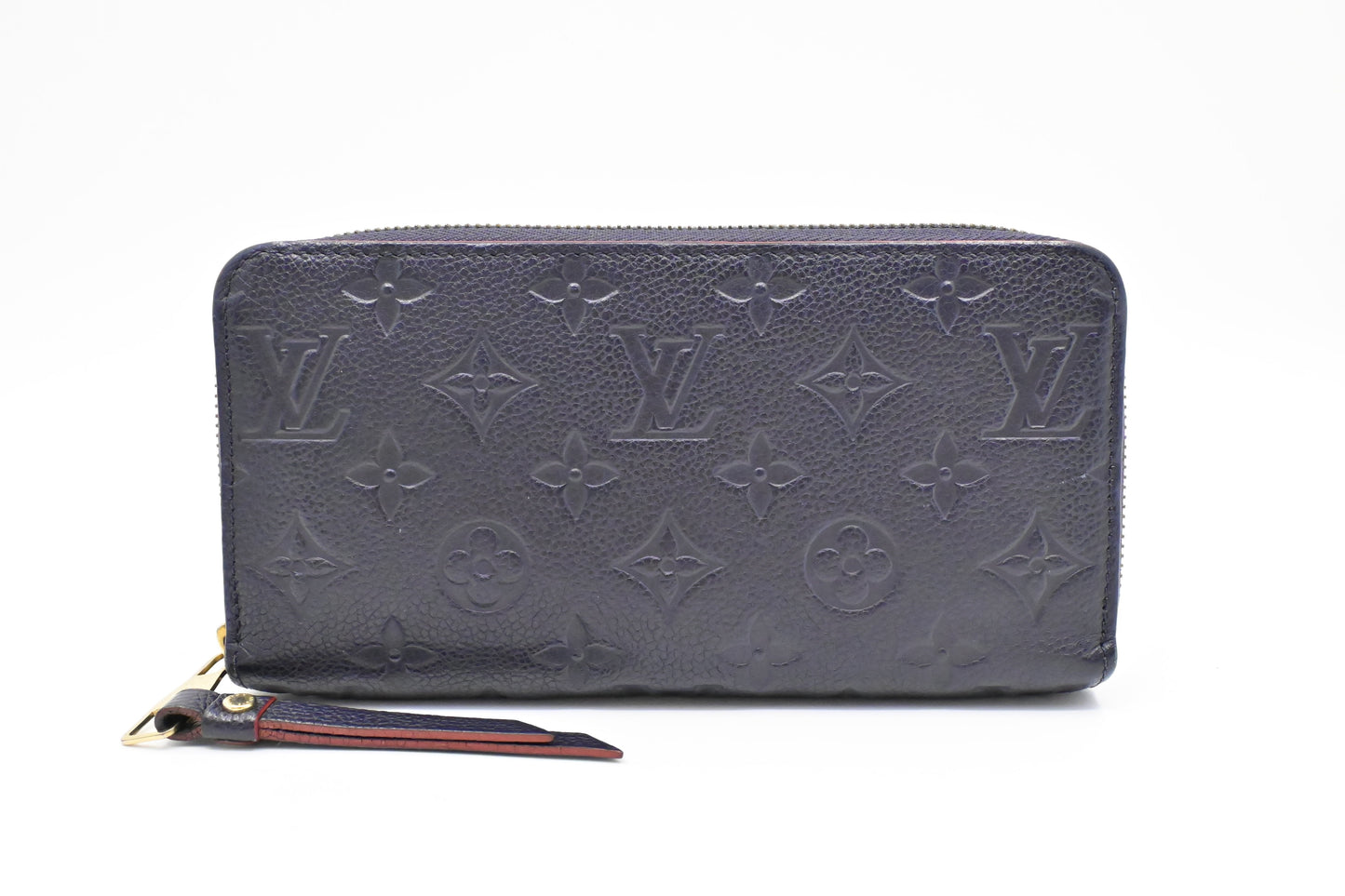 Louis Vuitton Zippy Long Wallet in Marine Rouge Empreinte Leather