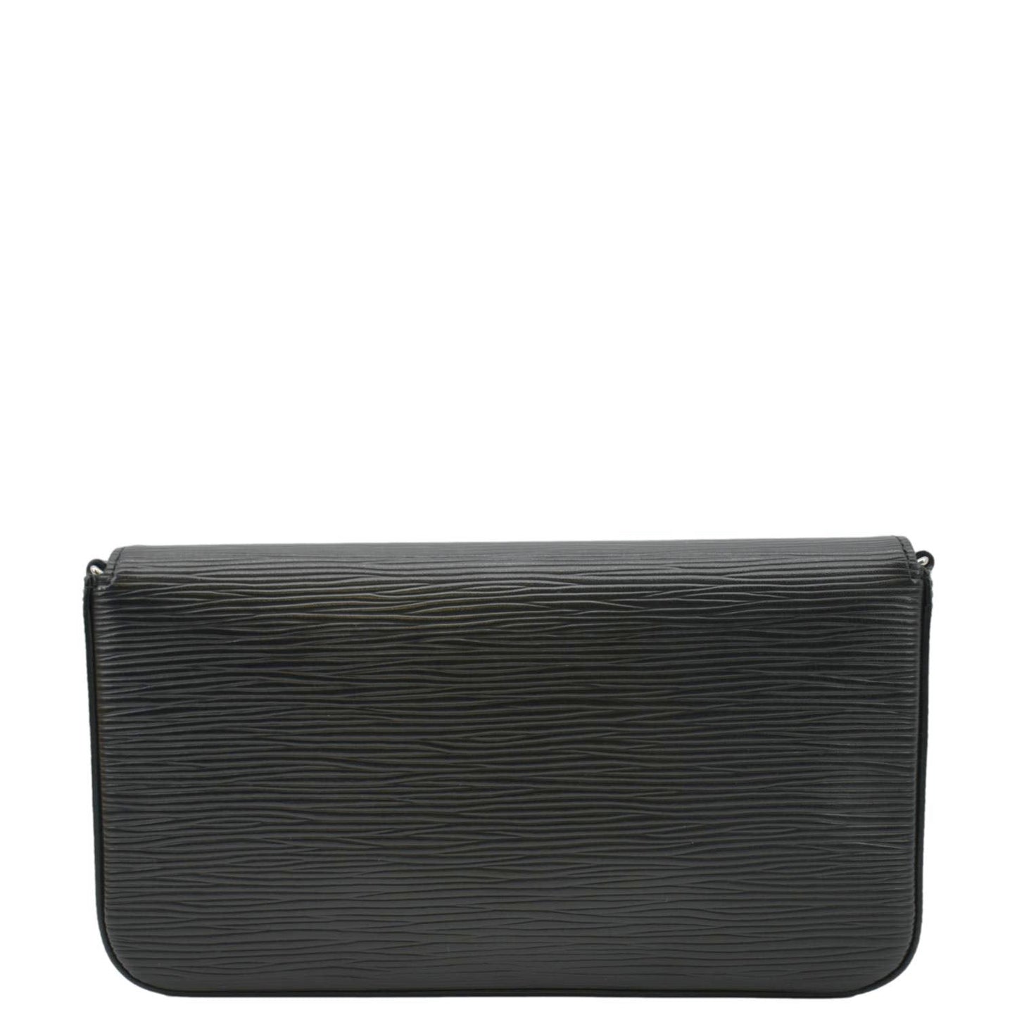 LOUIS VUITTON Felicie Epi Leather Pochette Crossbody Bag Black