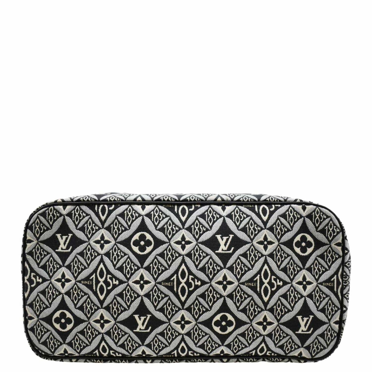 LOUIS VUITTON Since 1854 Neverfull MM Jacquard Shoulder Bag Black