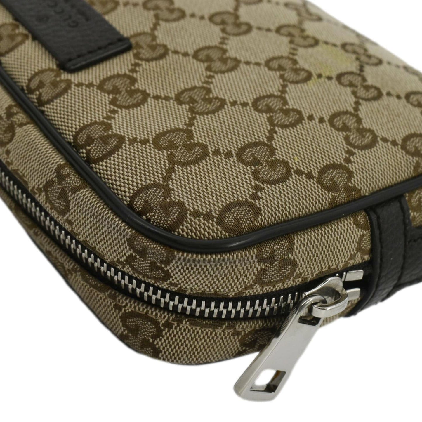 GUCCI GG Monogram Canvas Belt Bag Beige 449174