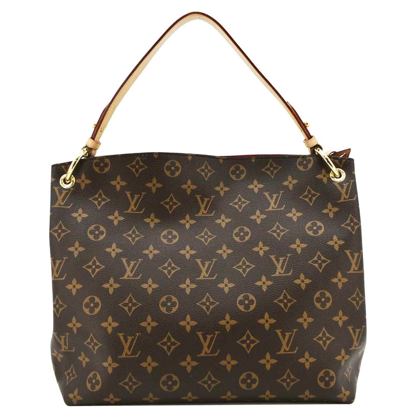 LOUIS VUITTON Graceful PM Monogram Canvas Hobo Shoulder Bag Brown
