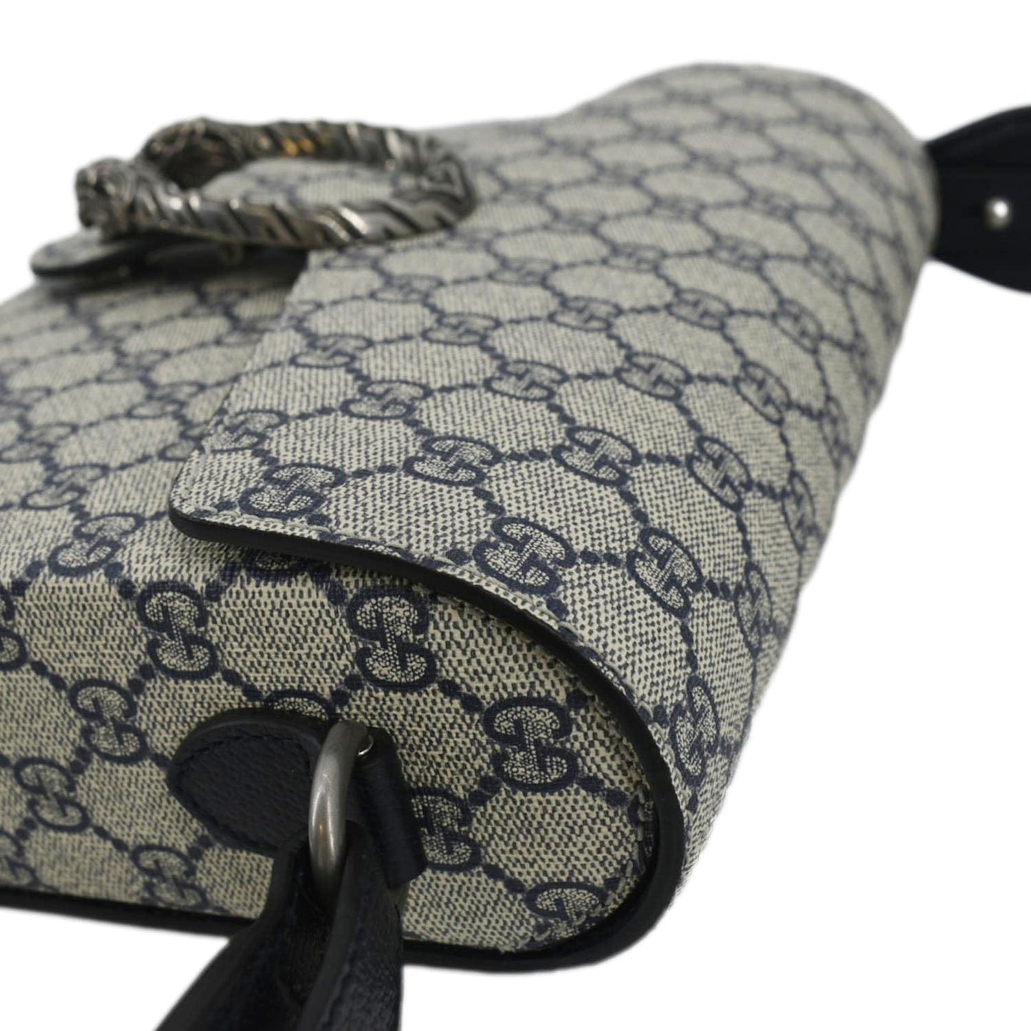 GUCCI Dionysus GG Supreme Canvas Crossbody Bag Navy Blue 725548