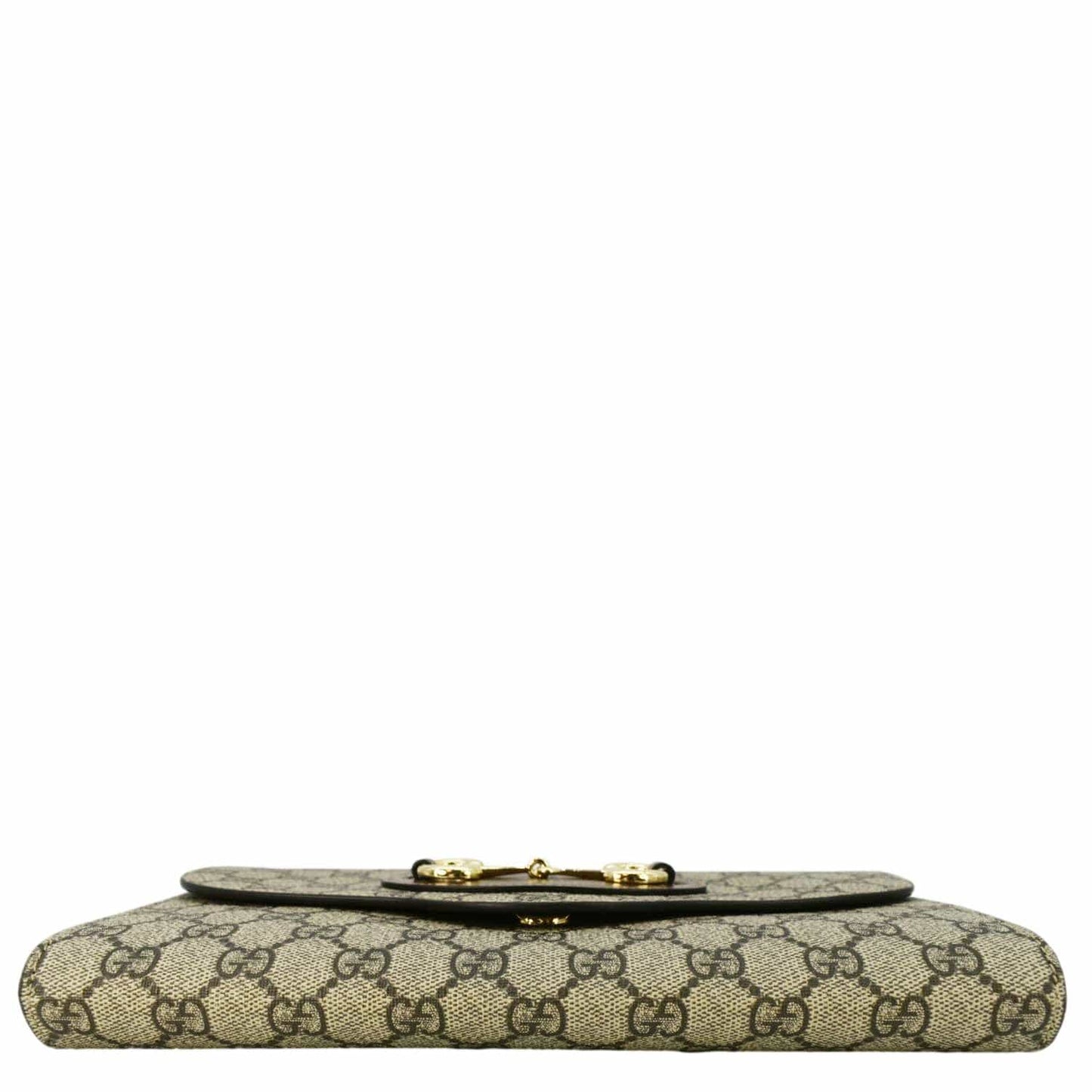 GUCCI Horsebit 1955 Small GG Supreme Canvas Shoulder Bag Beige 677286