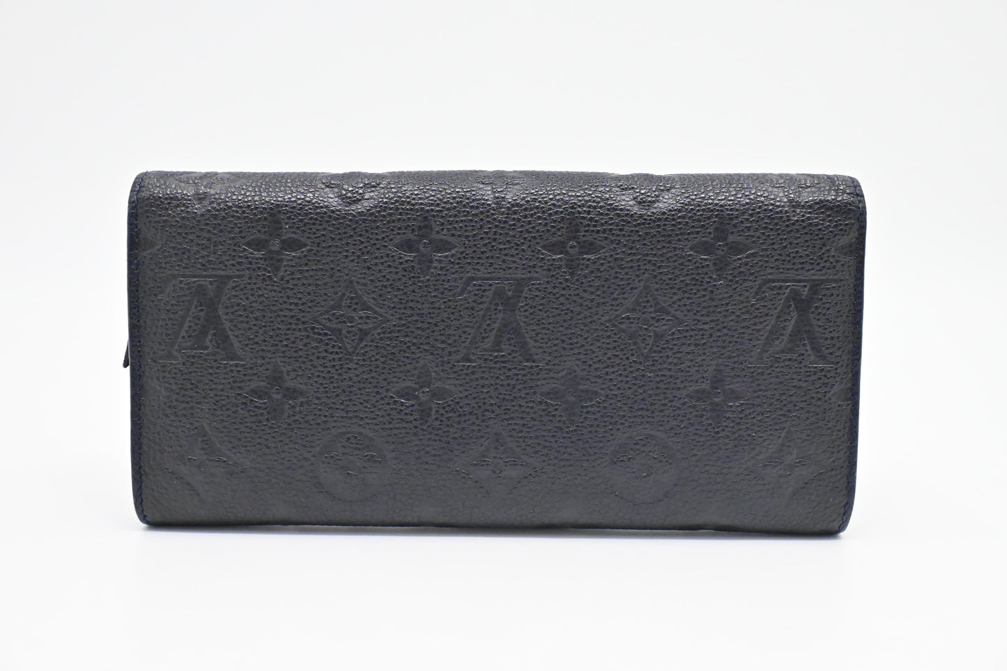 Louis Vuitton Curieuse Wallet in Bleu Infini Empreinte Leather