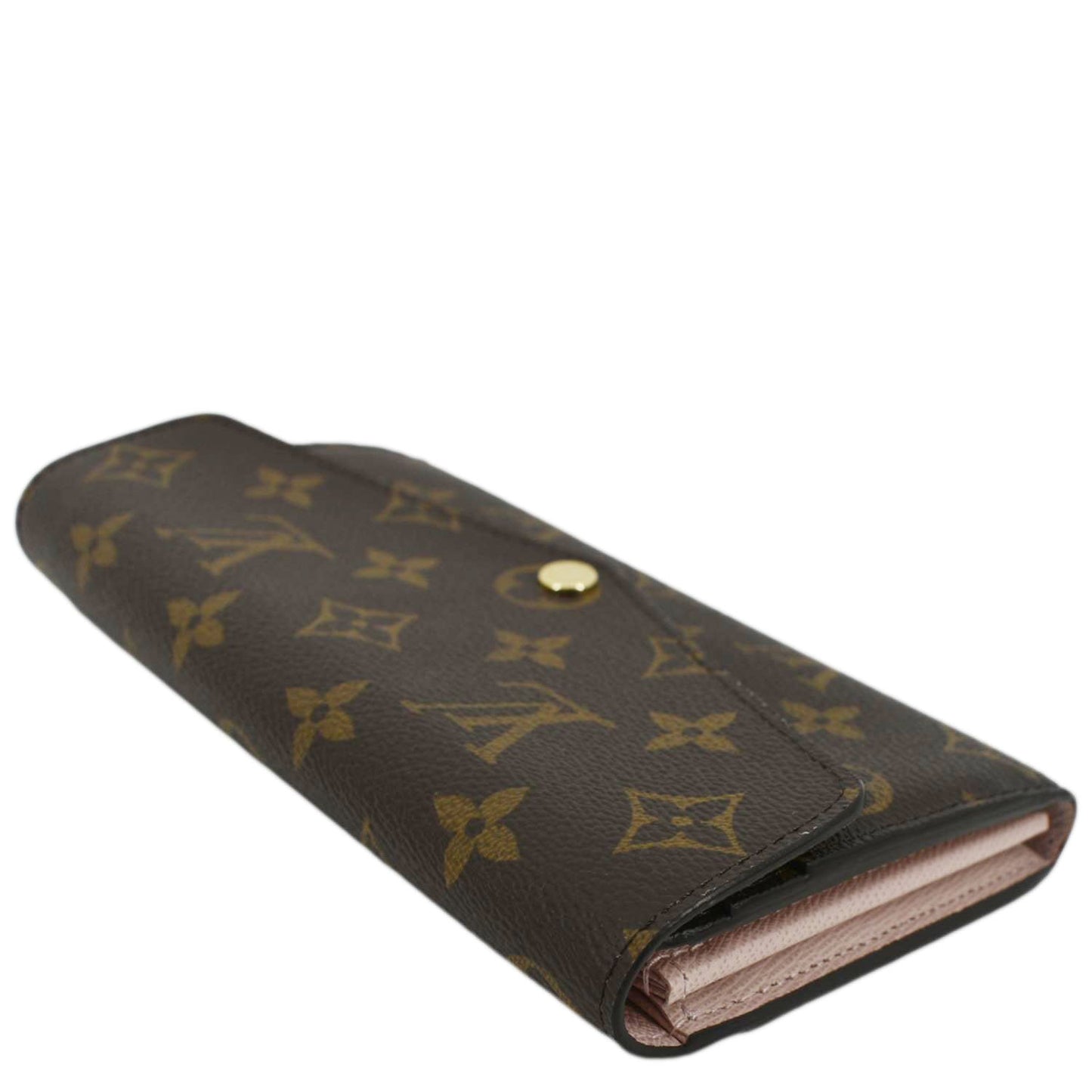LOUIS VUITTON Sarah Monogram Canvas Wallet Brown