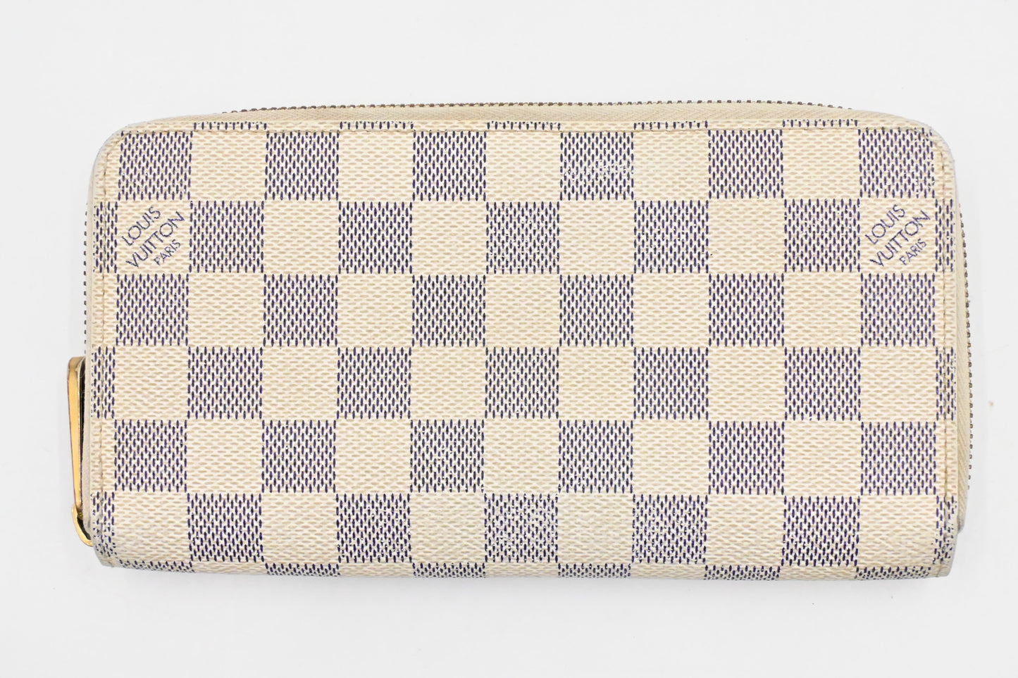 Louis Vuitton Long Zippy Wallet in Damier Azur Canvas