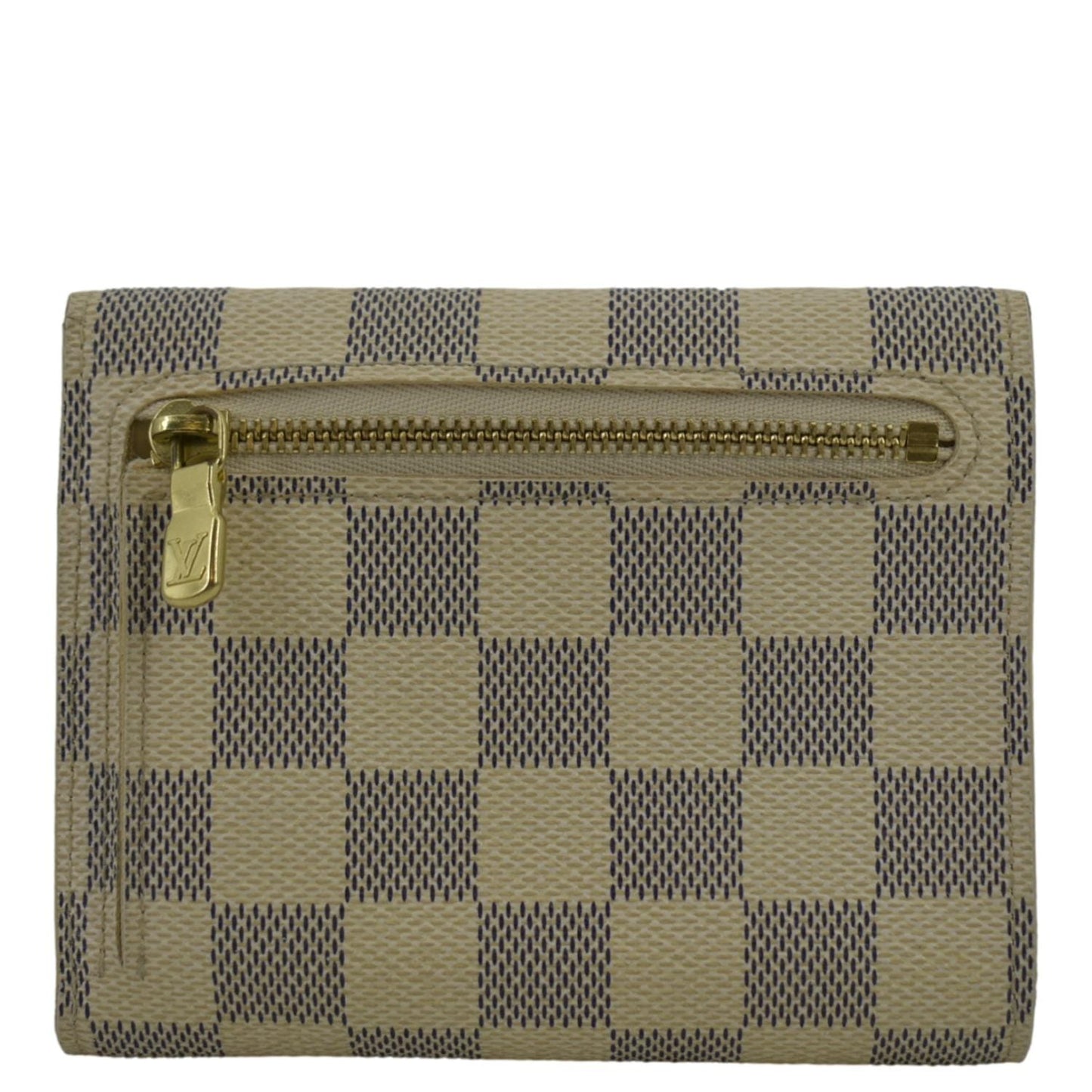 LOUIS VUITTON Koala Damier Azur Wallet White