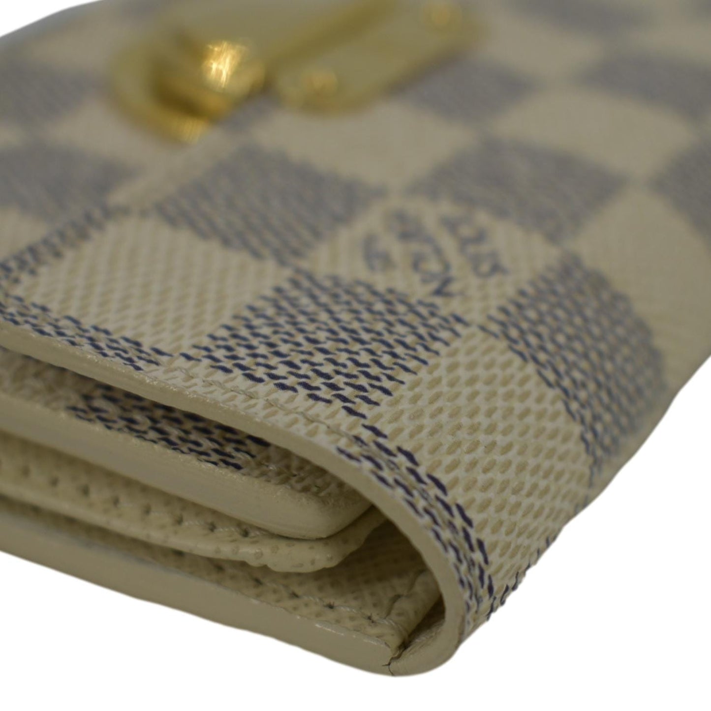 LOUIS VUITTON Koala Damier Azur Wallet White