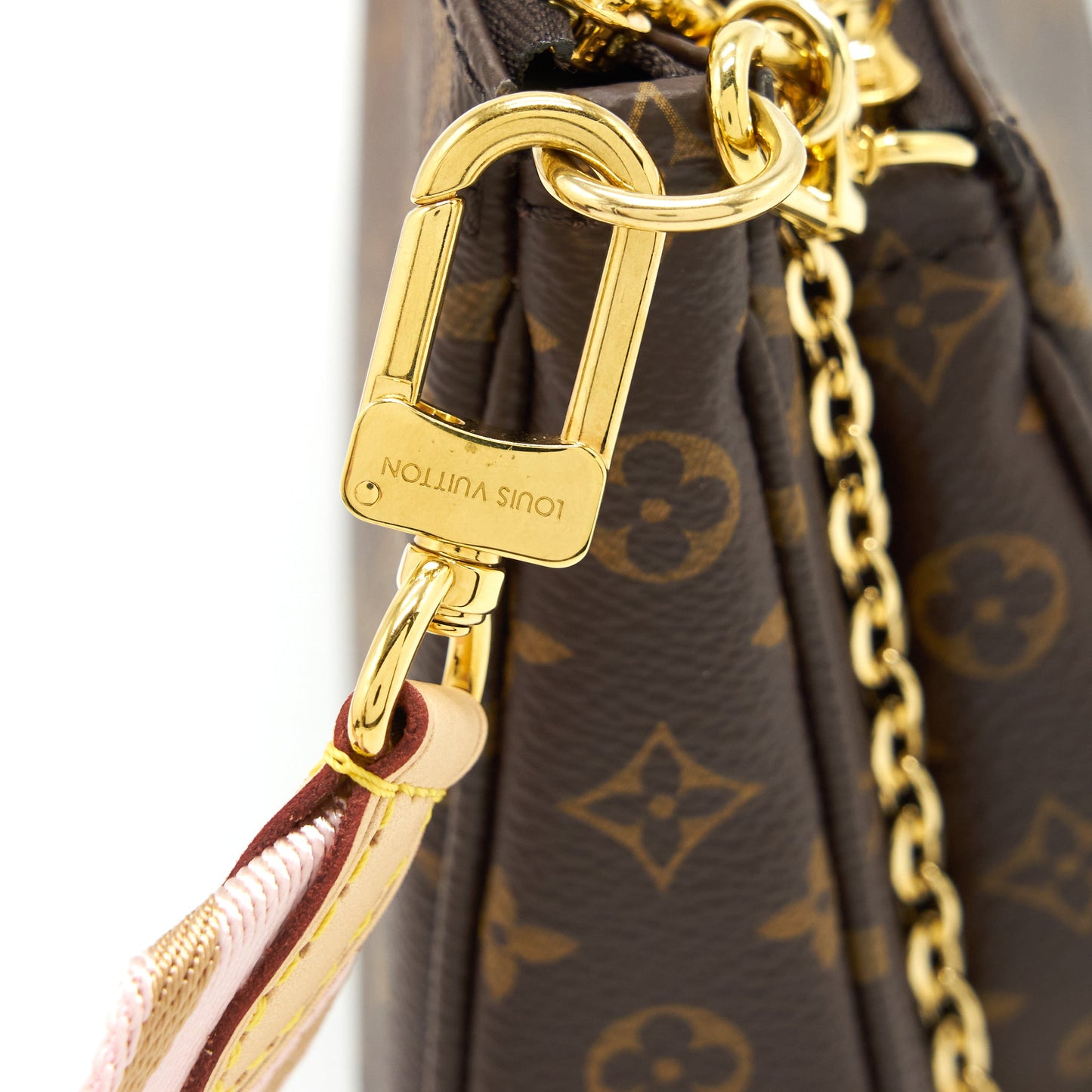 Louis Vuitton Multi Pochette Accessories Monogram Canvas Rose Clair