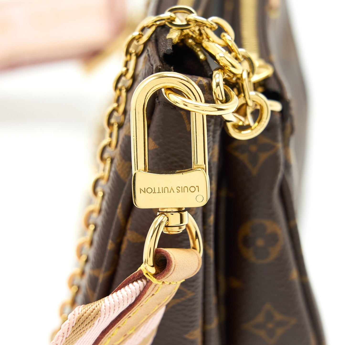 Louis Vuitton Multi Pochette Accessories Rose Clair Monogram Canvas