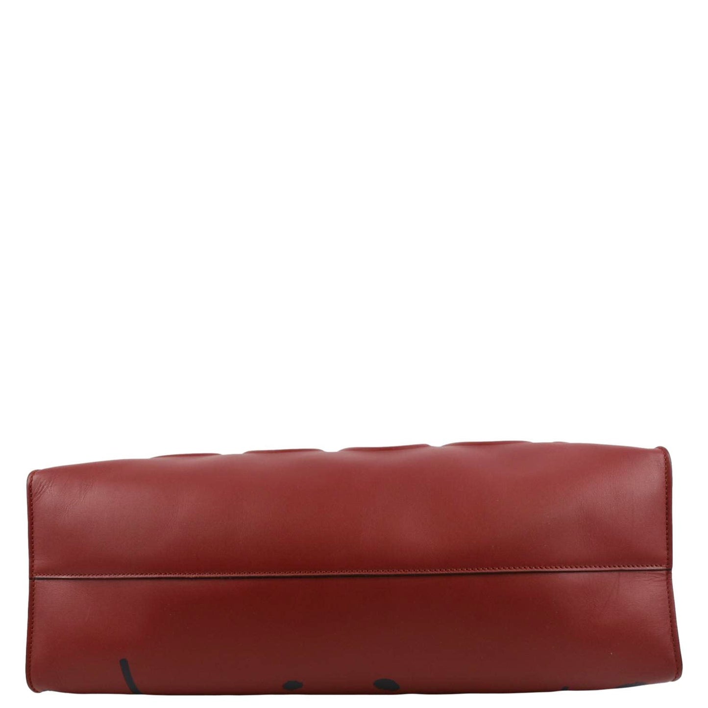 GUCCI Ghost Real Large XL Leather Tote Bag Red 415883