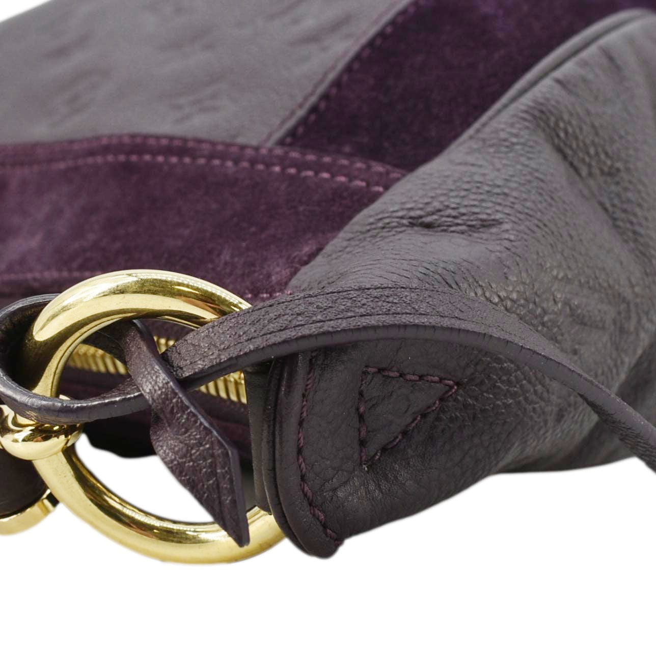 LOUIS VUITTON Audacieuse MM Empreinte Leather Shoulder Bag Terre