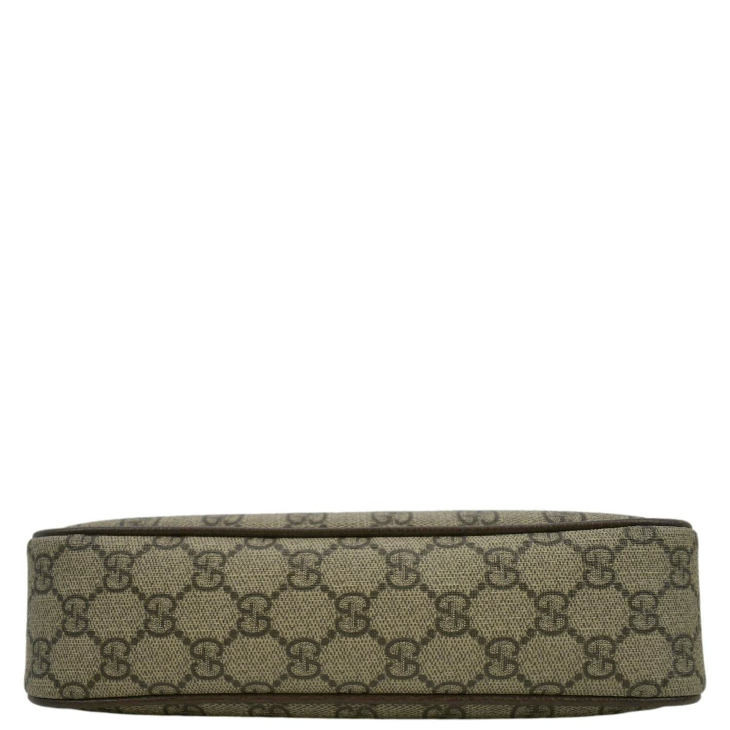 GUCCI Ophidia Web Small GG Supreme Canvas Shoulder Bag Beige 735132