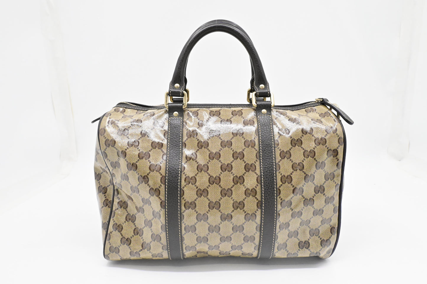 Gucci Boston Bag in Crystal GG Coated Canvas