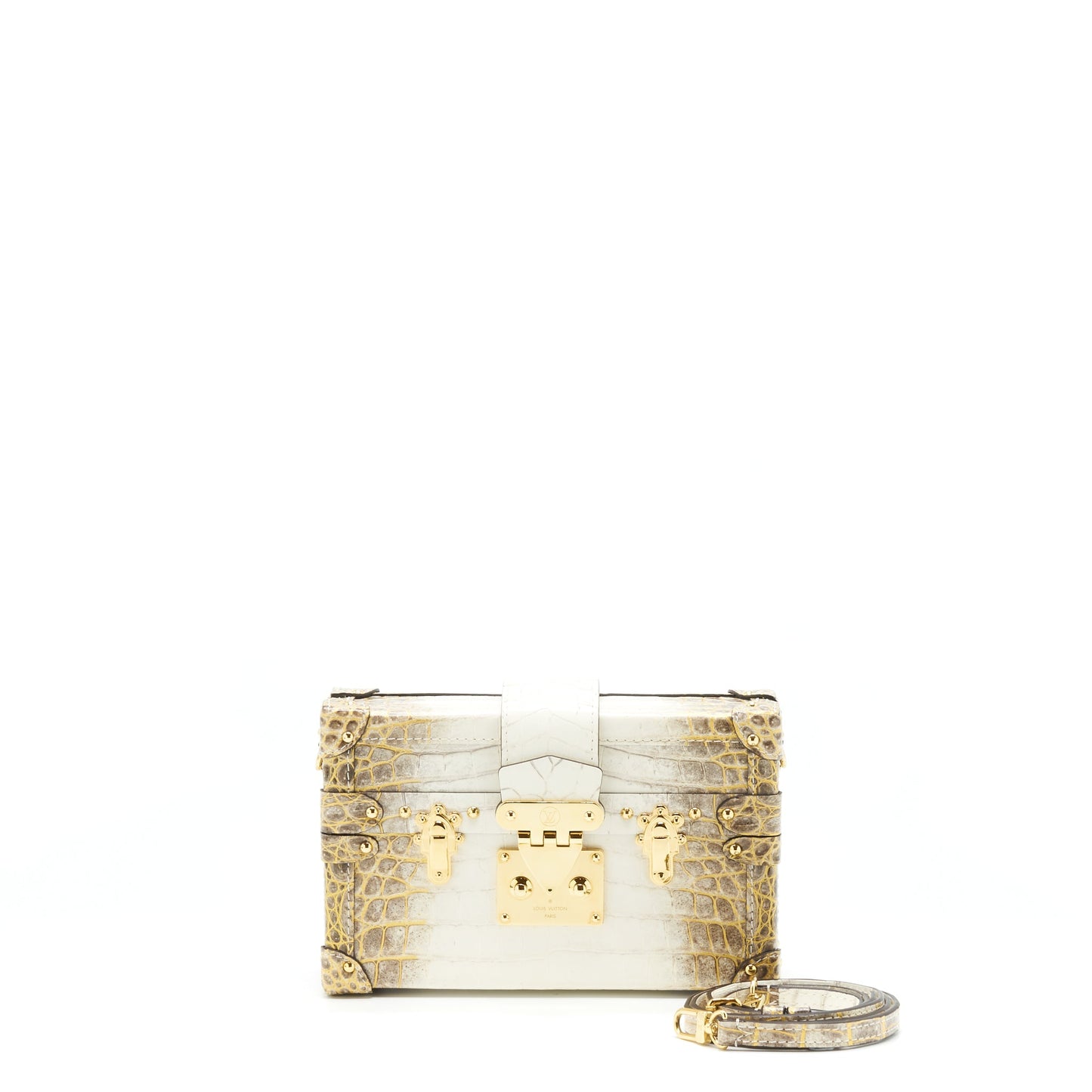 Louis Vuitton Petite Malle Niloticus Crocodile White