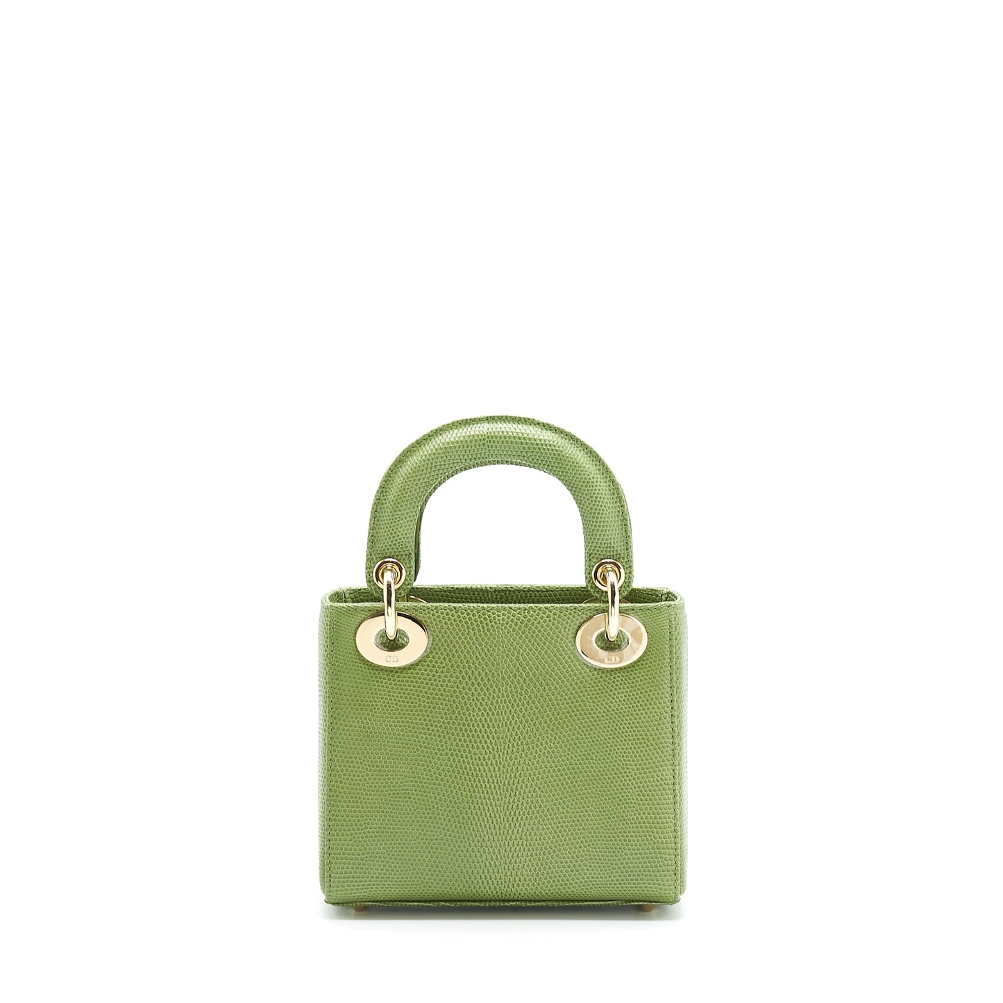 Dior Mini Lady Dior Lizard Light Green