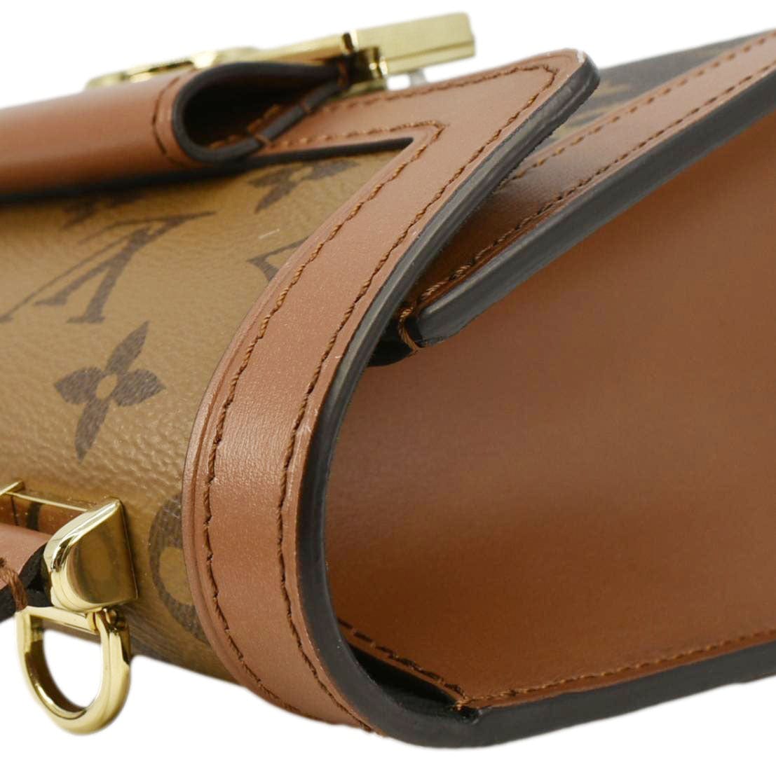 LOUIS VUITTON Dauphine Capitale Monogram Reverse Canvas Crossbody Bag Brown