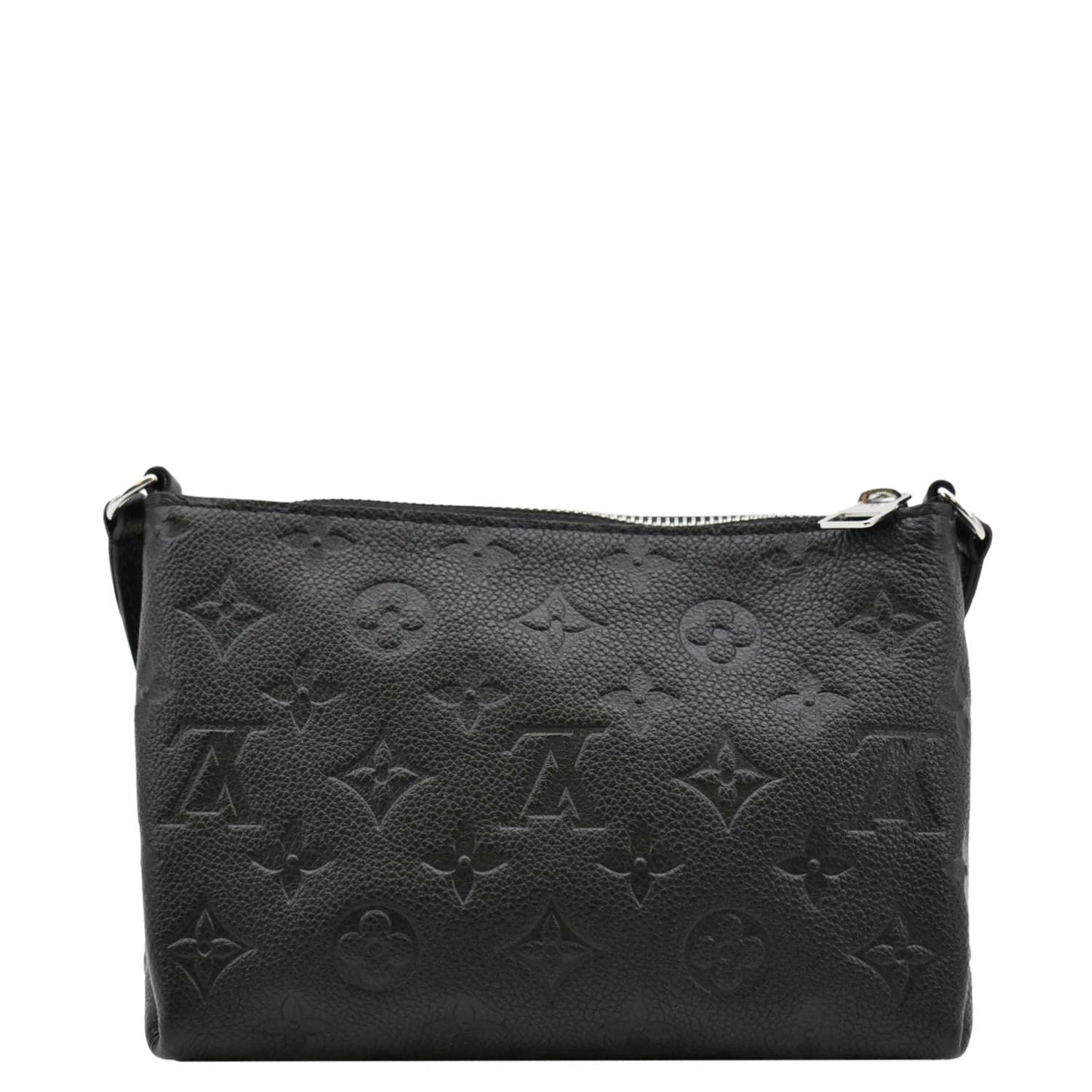 LOUIS VUITTON Pallas Monogram Empreinte Clutch Crossbody Bag Black