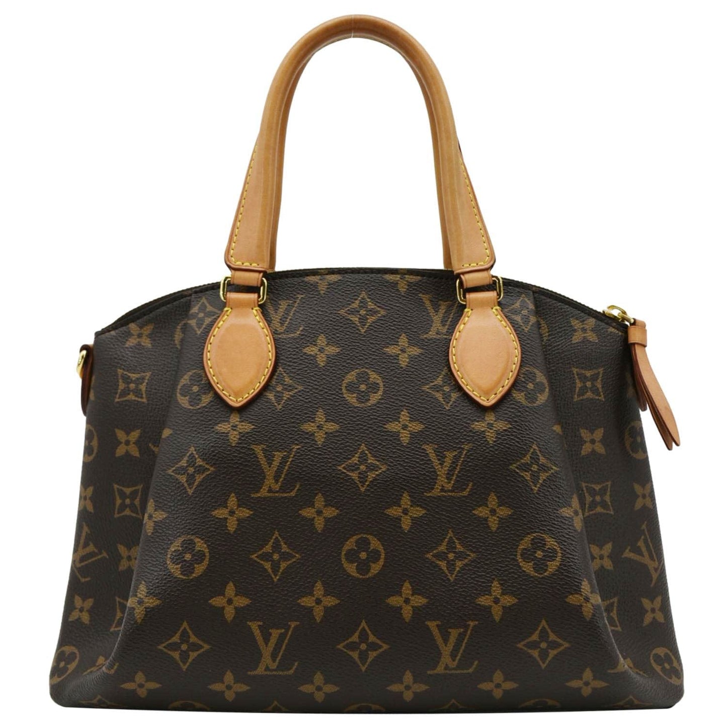 LOUIS VUITTON Rivoli PM Monogram Canvas Satchel Bag Brown