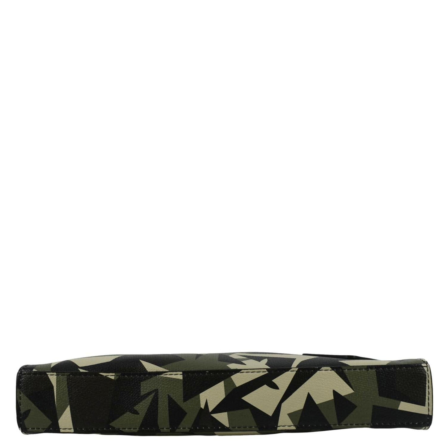 FENDI Leather Clutch Zip Pouch Black
