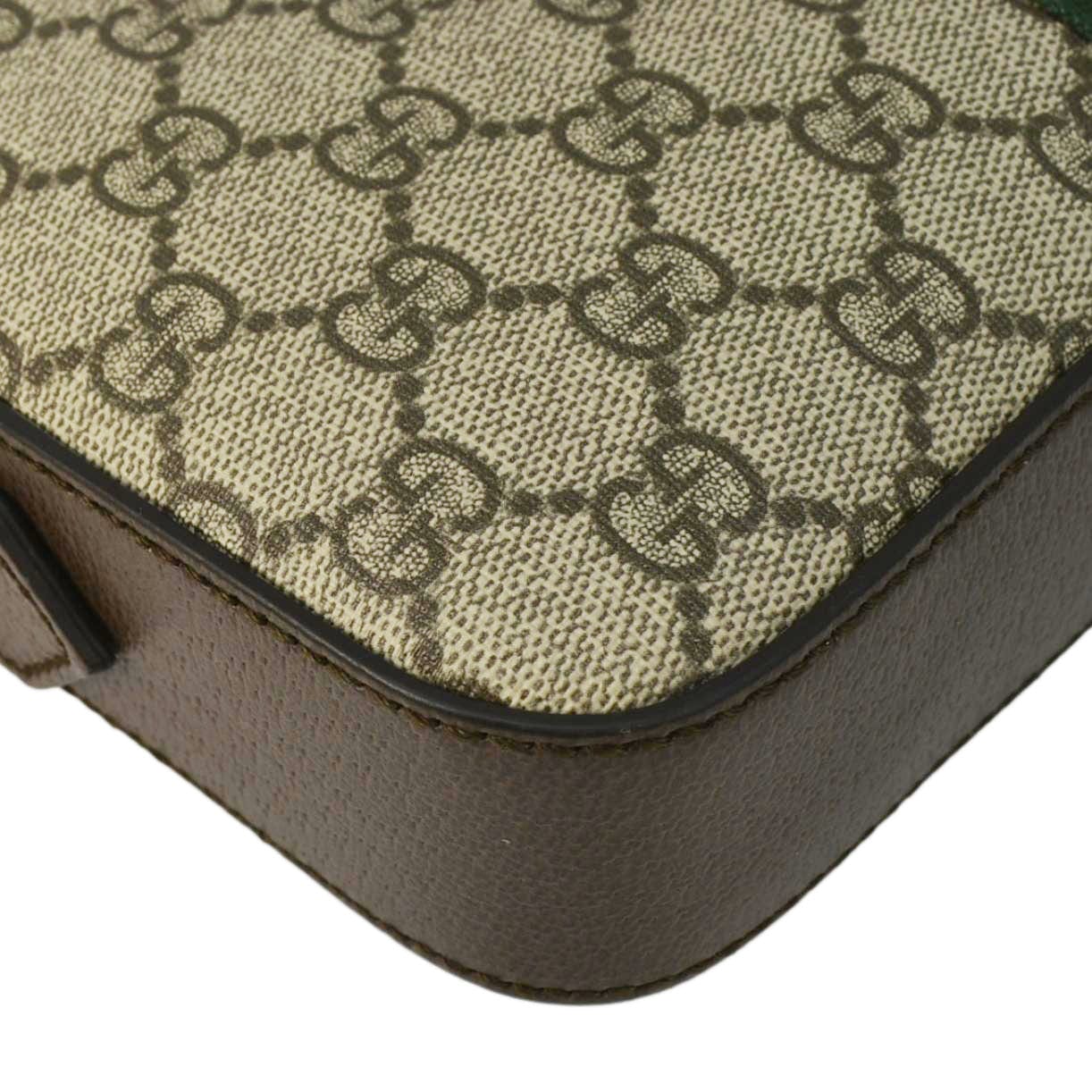 GUCCI Ophidia Small GG Supreme Canvas Crossbody Bag Beige 699439