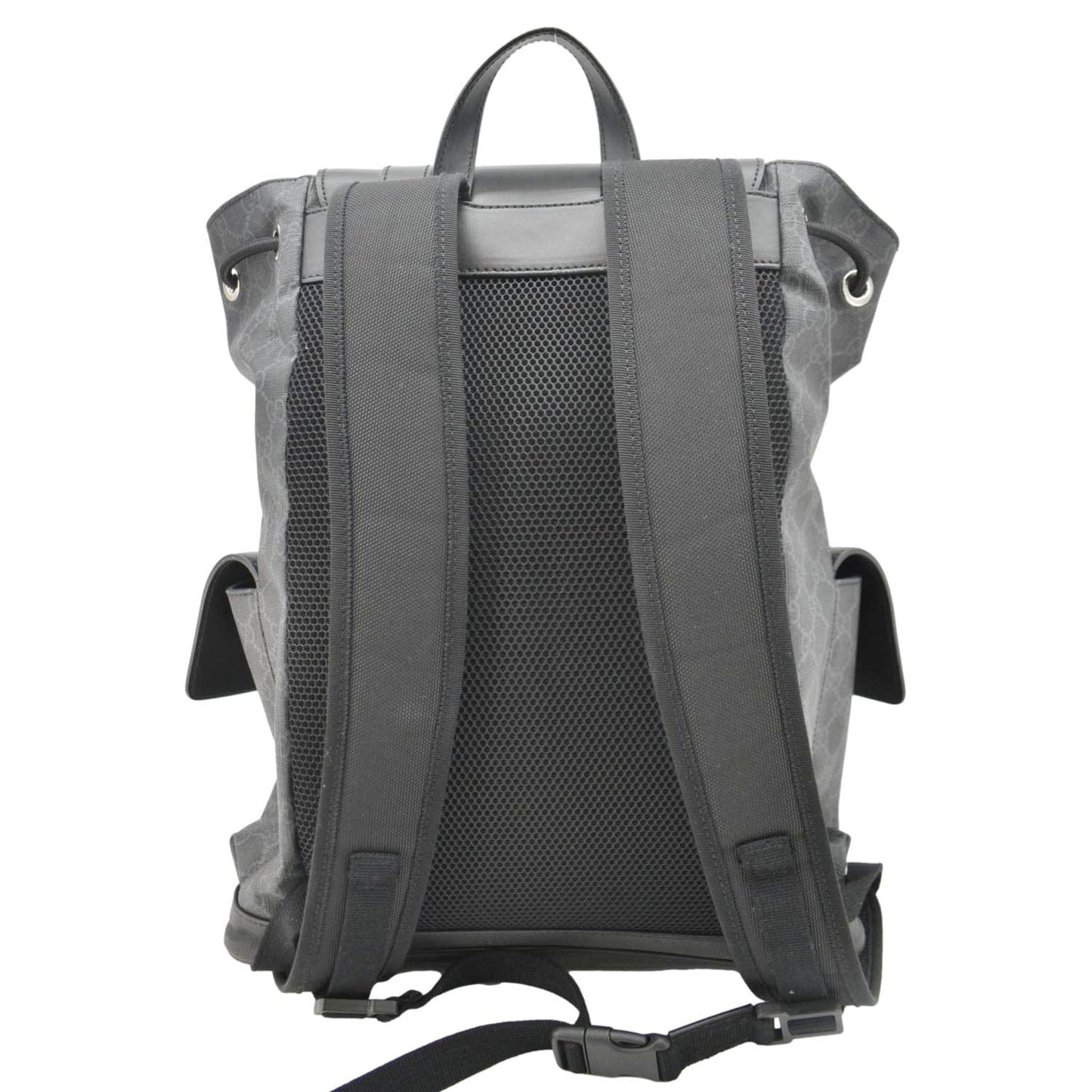 GUCCI GG Supreme Canvas Backpack Black 495563